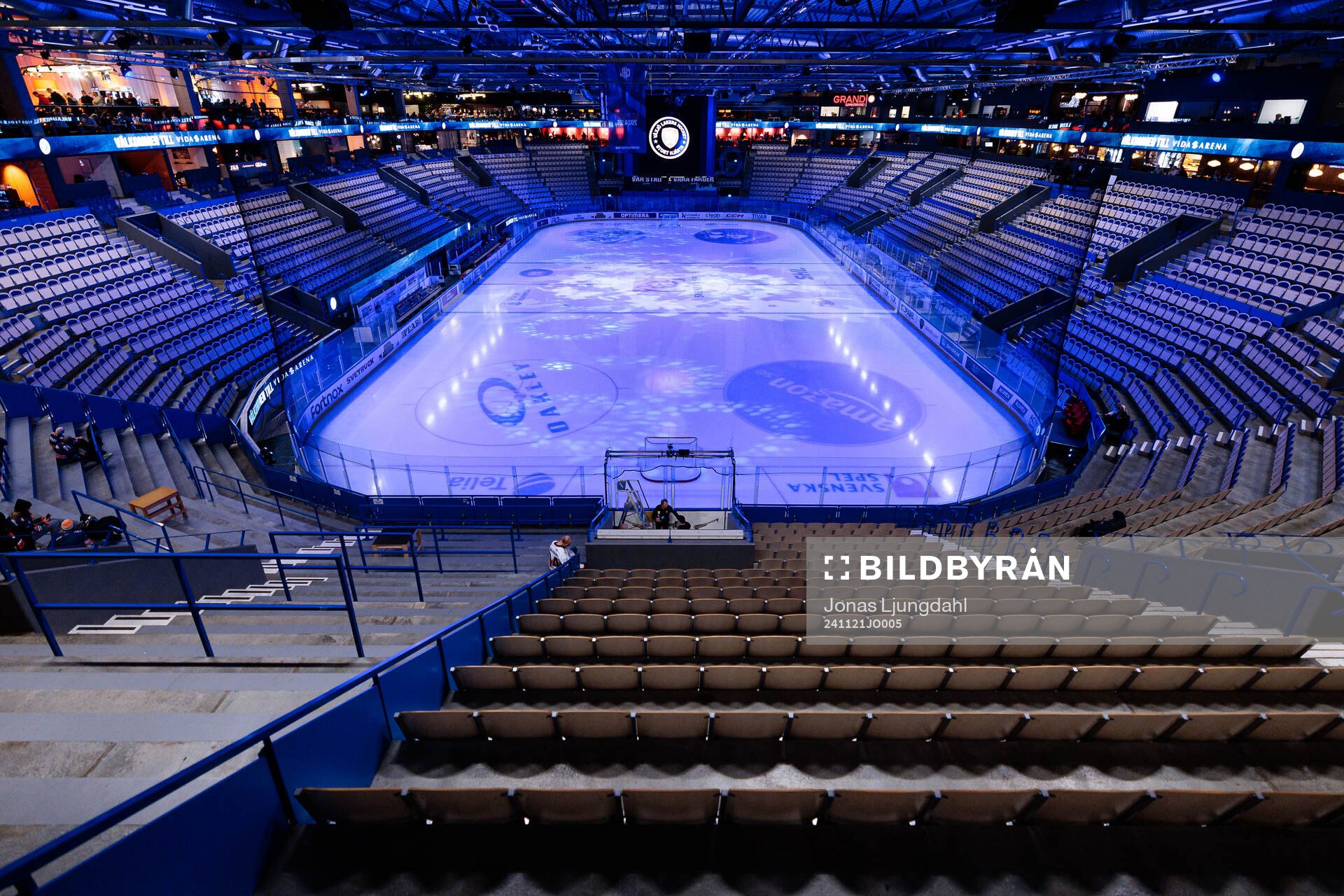 Interiör vy från Vida arena