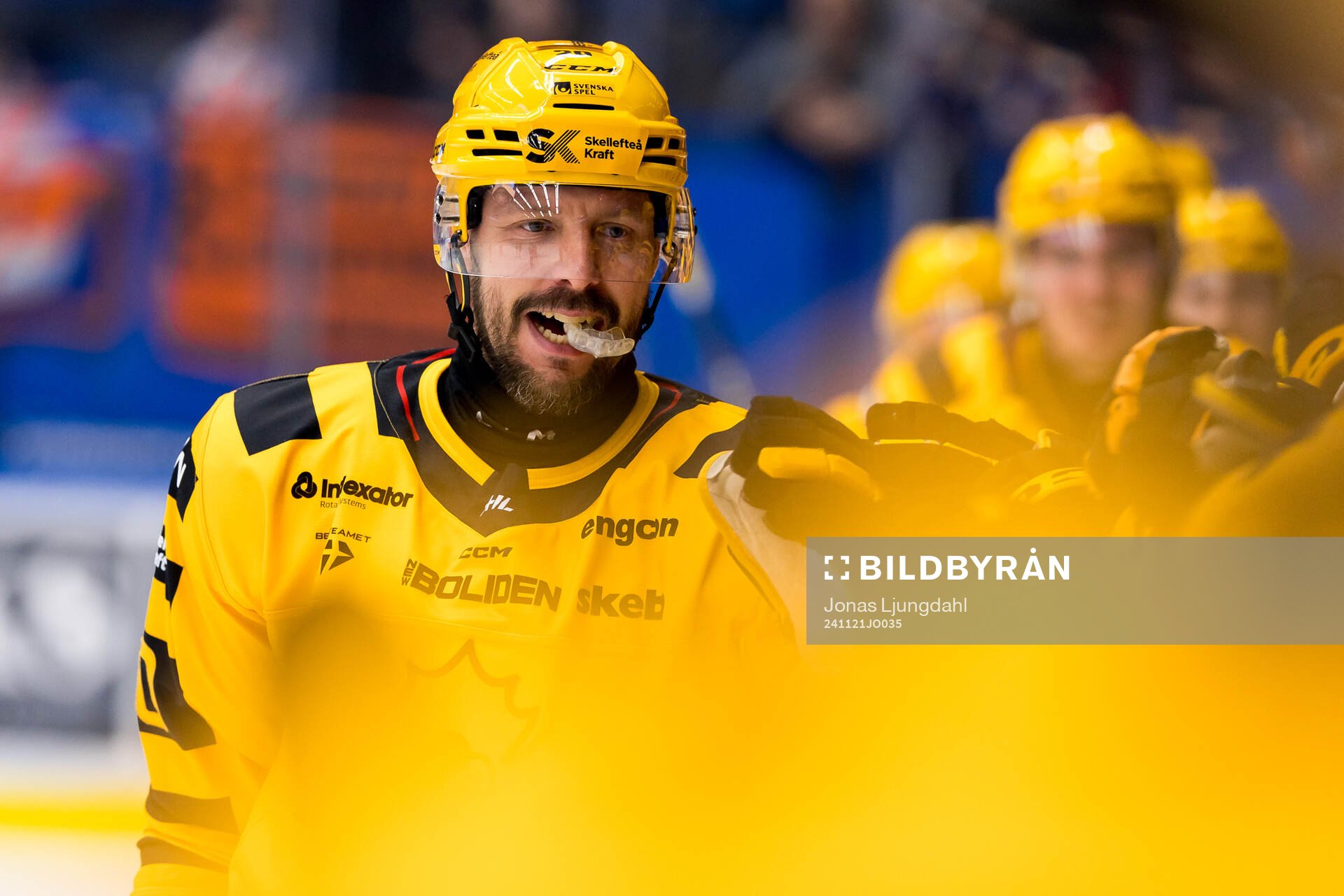 Skellefteås Marcus Eriksson jublar