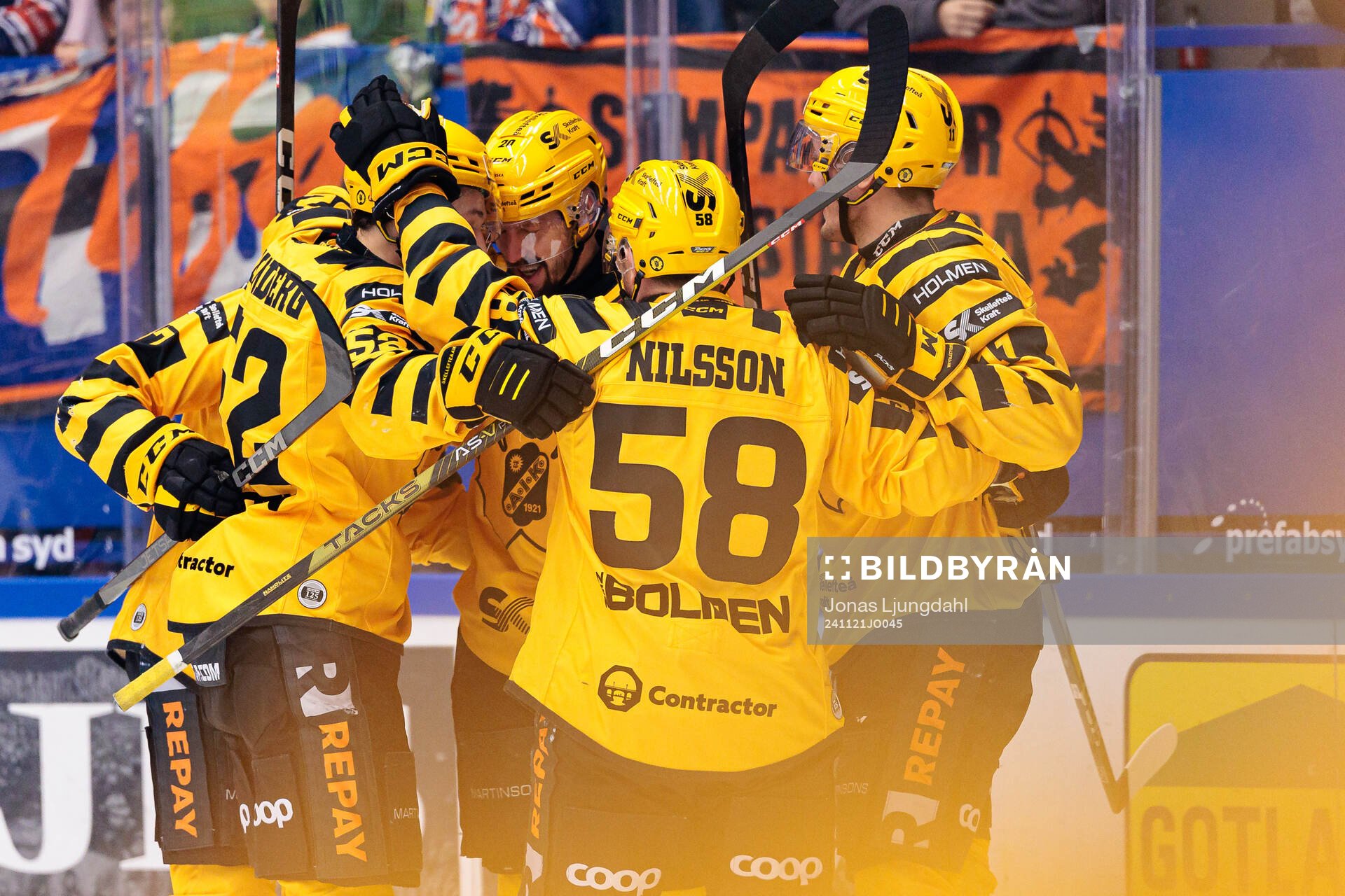 Skellefteås spelare jublar