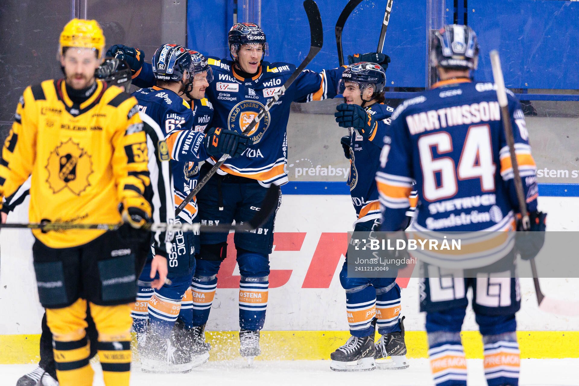 Växjös Emil Sylvegård jublar
