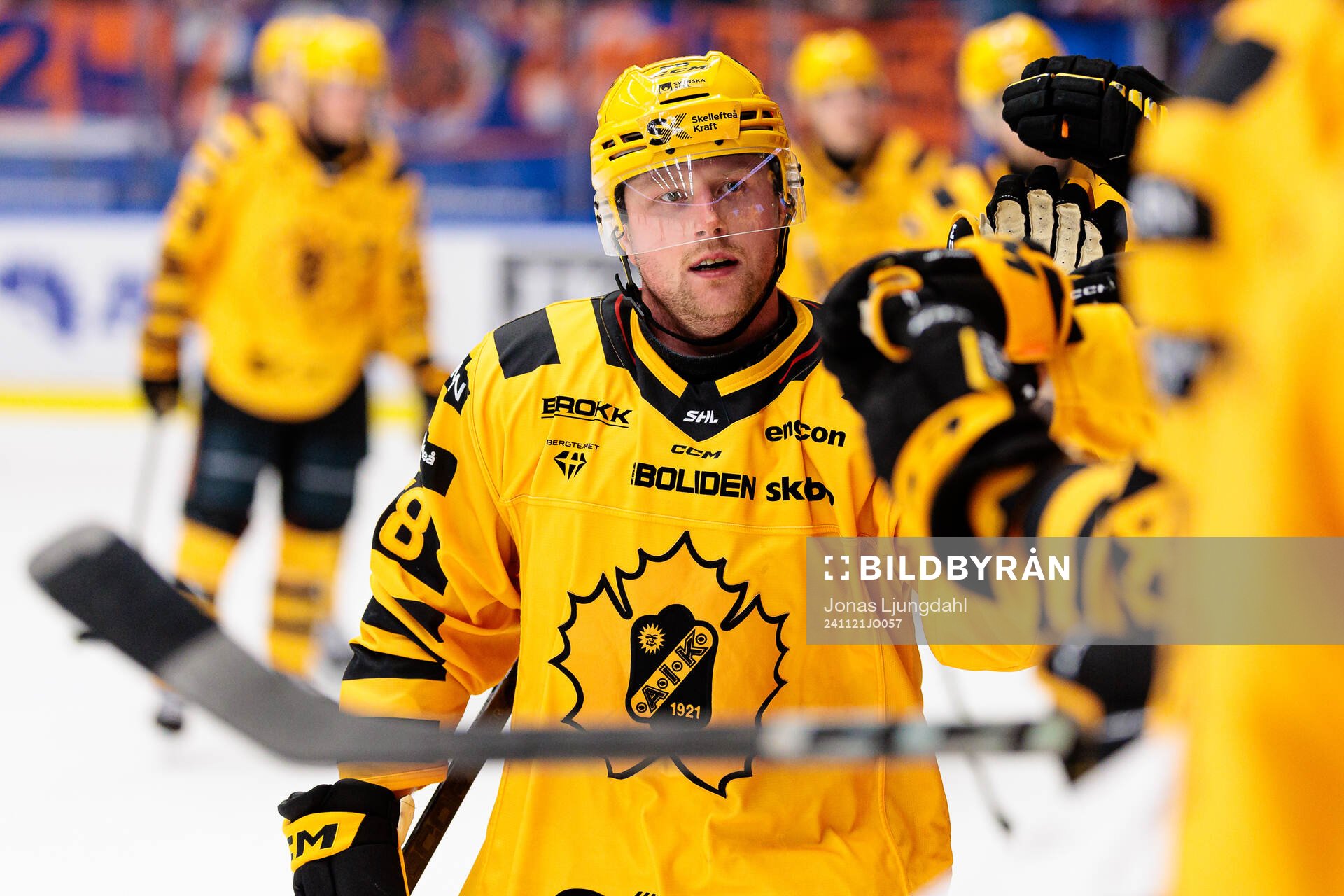 Skellefteås Oskar Nilsson jublar