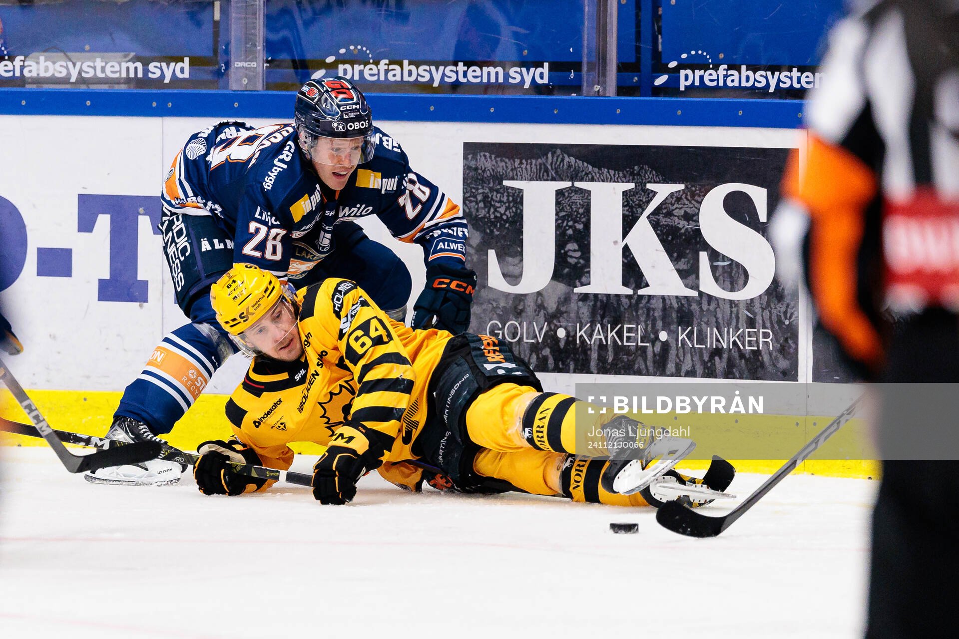 Växjös Hugo Gustafsson och Skellefteås Jonathan Pudas