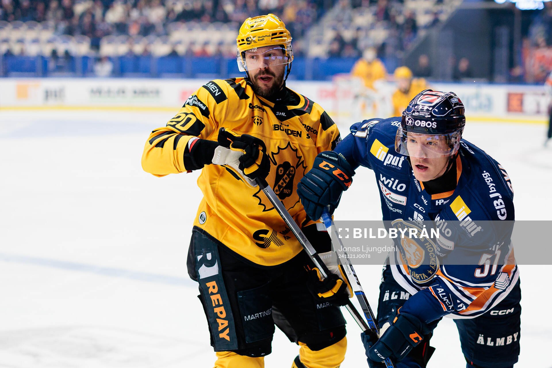 Skellefteås Marcus Eriksson och Växjös Emil Sylvegård