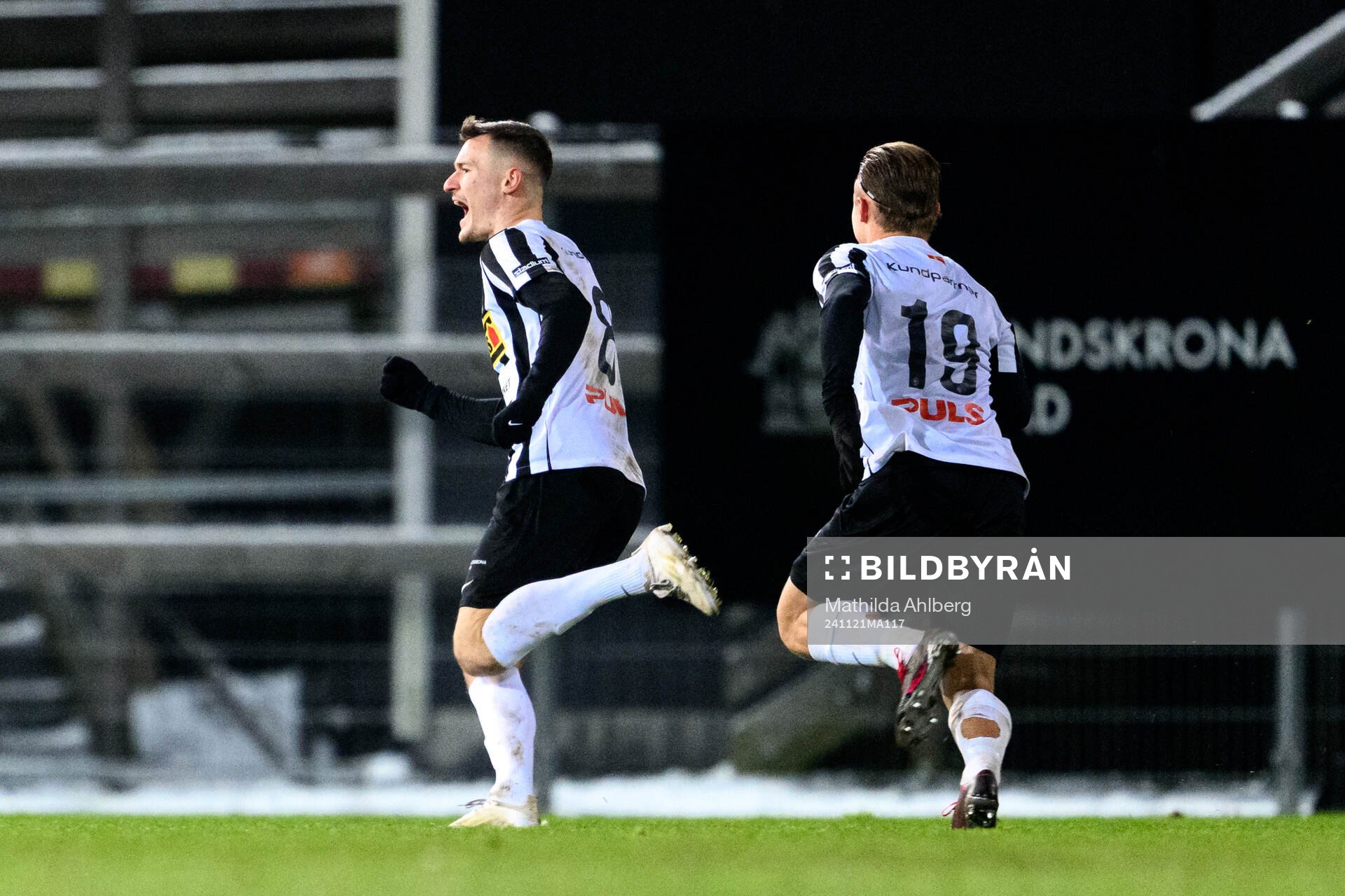 Landskronas Robin Dzabic jublar