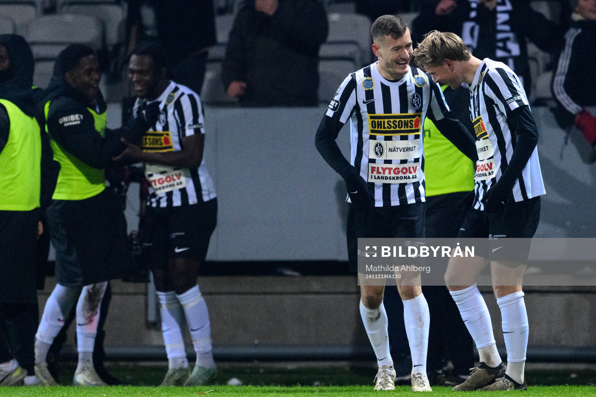 Landskronas Robin Dzabic, Adam Egnell jublar