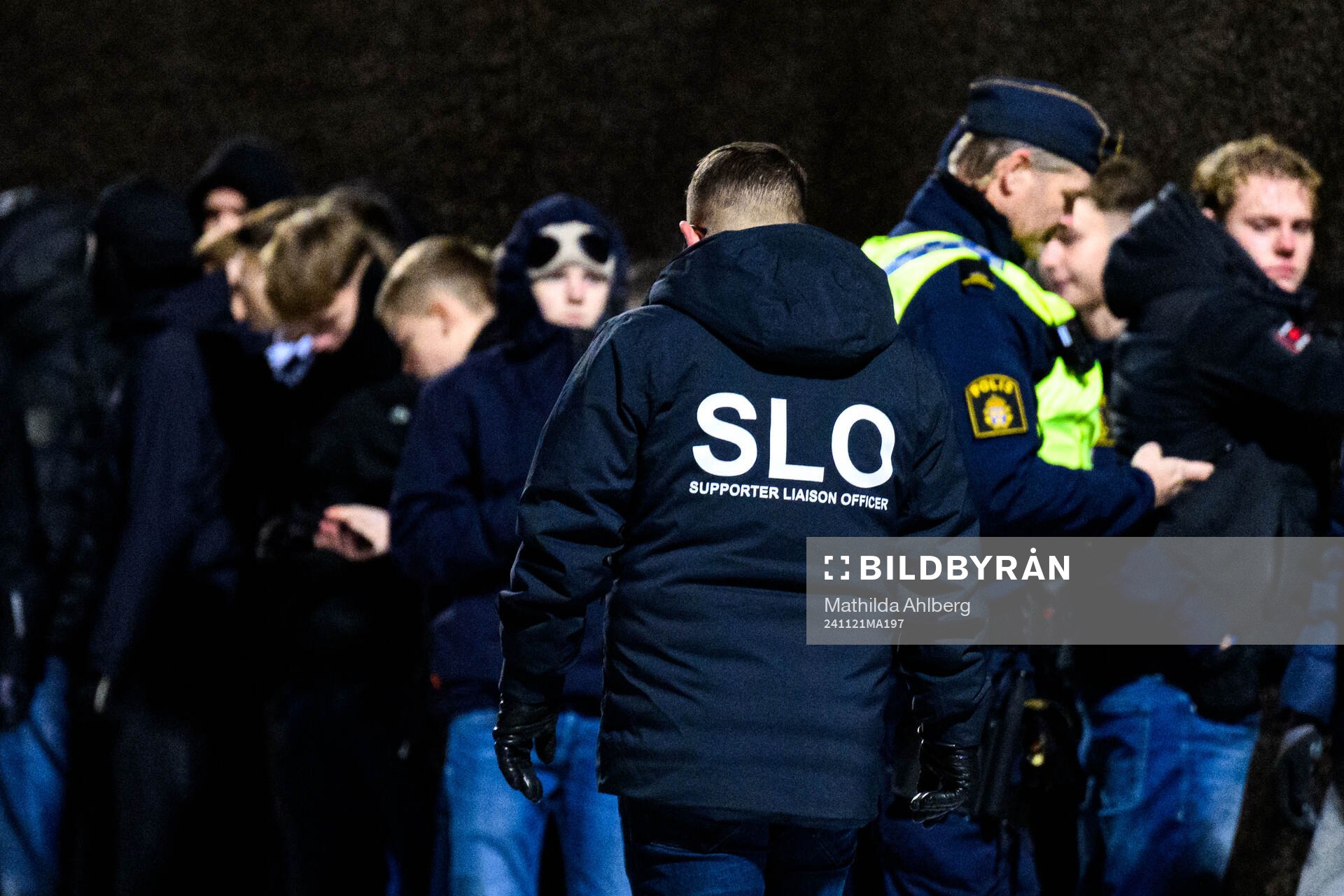 Landskronas SLO Håkan Dahlström samtidigt som polisen