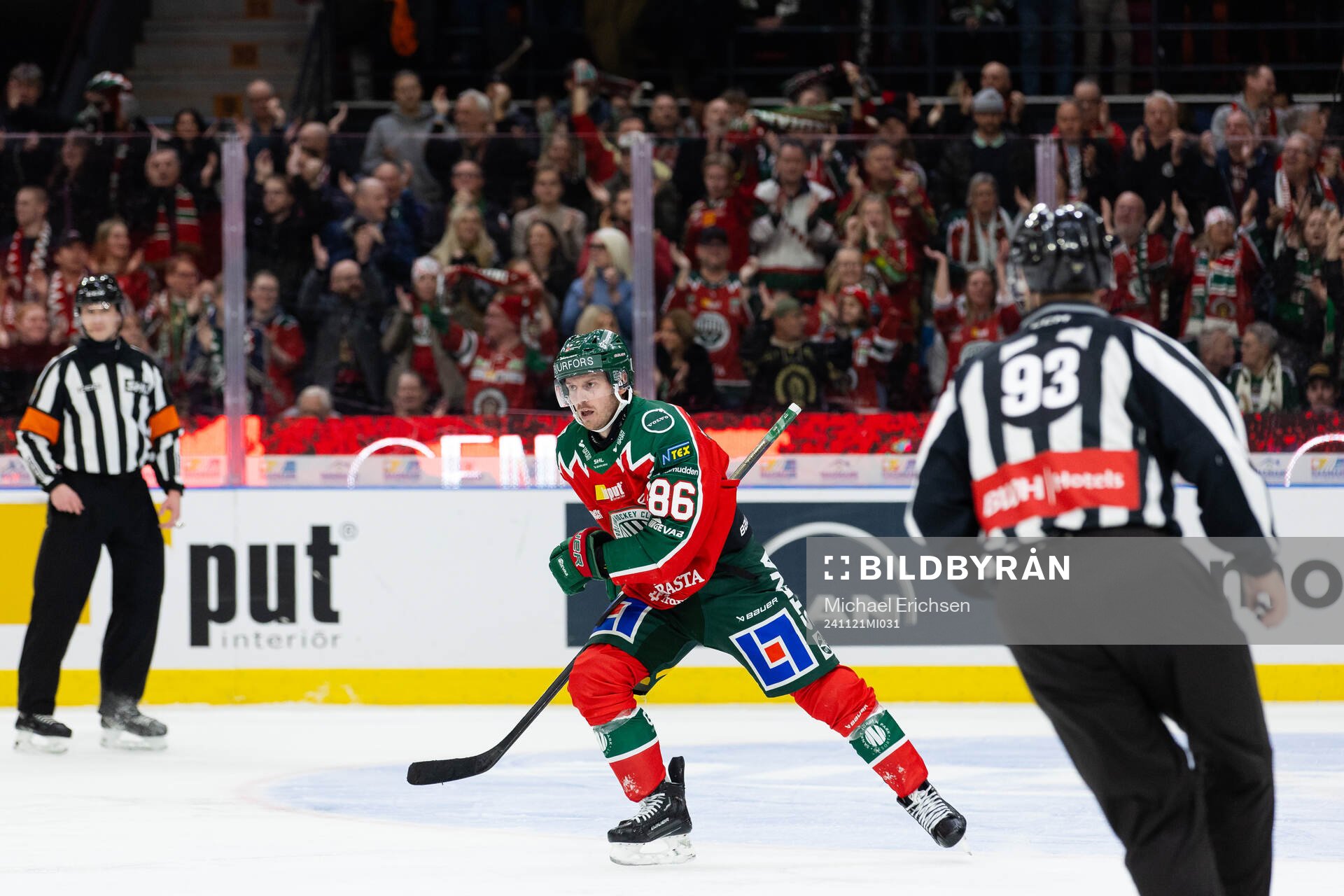 Frölundas Erik Thorell jublar