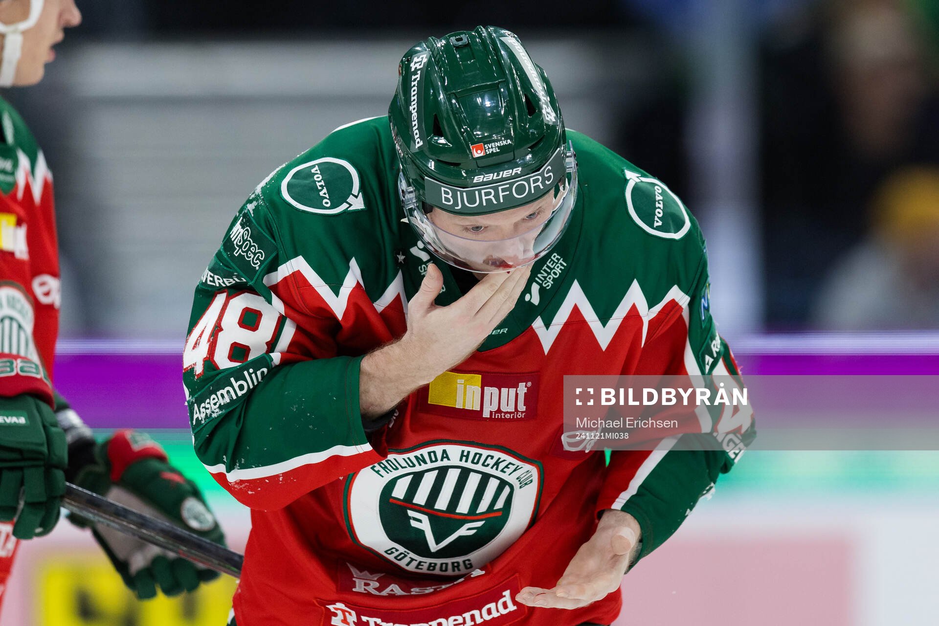 Frölundas Carl Klingberg har ont