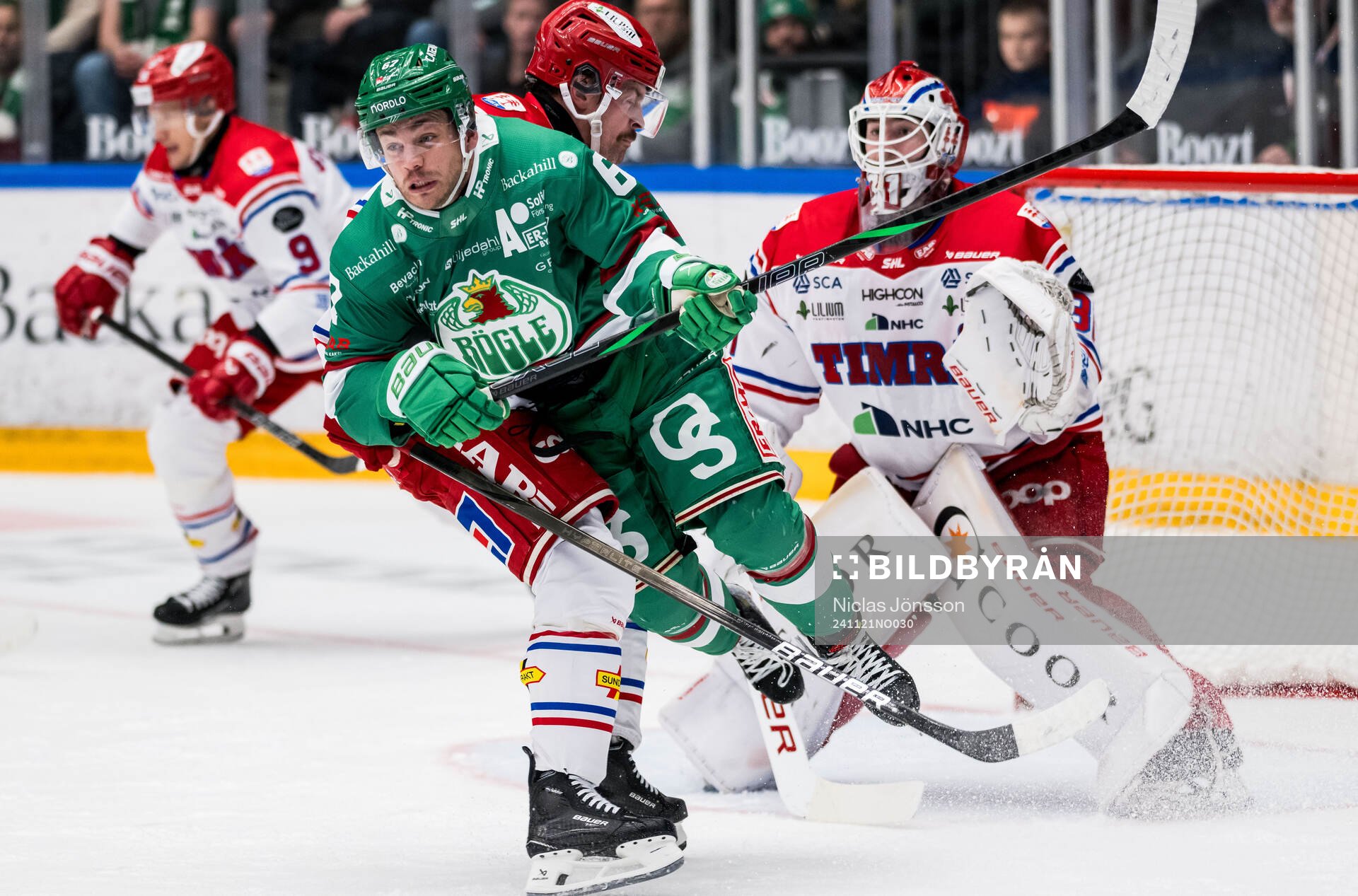 Rögles Leon Bristedt och Timrås Anton Lander
