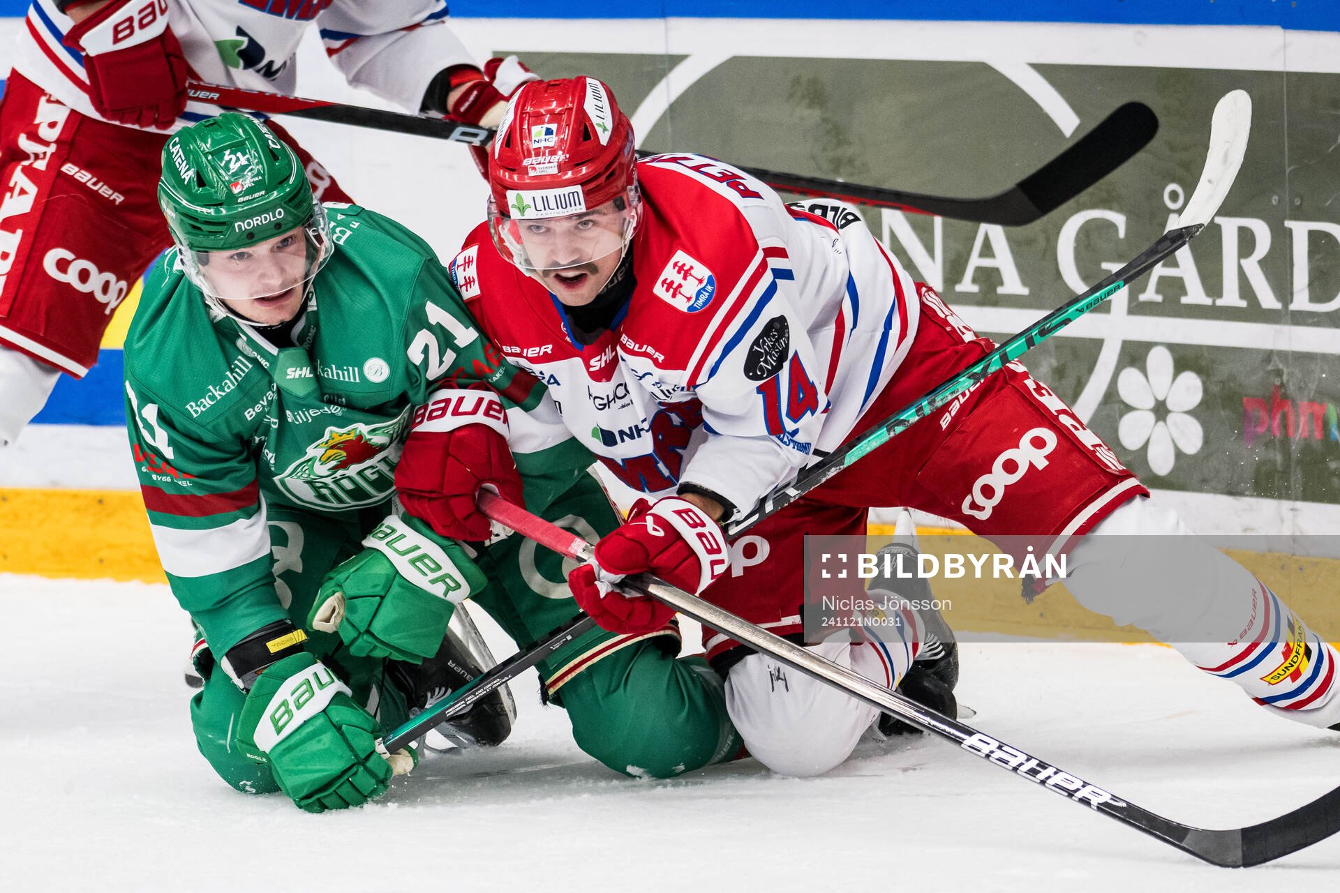 Rögles Henry Bowlby och Timrås Emil Pettersson