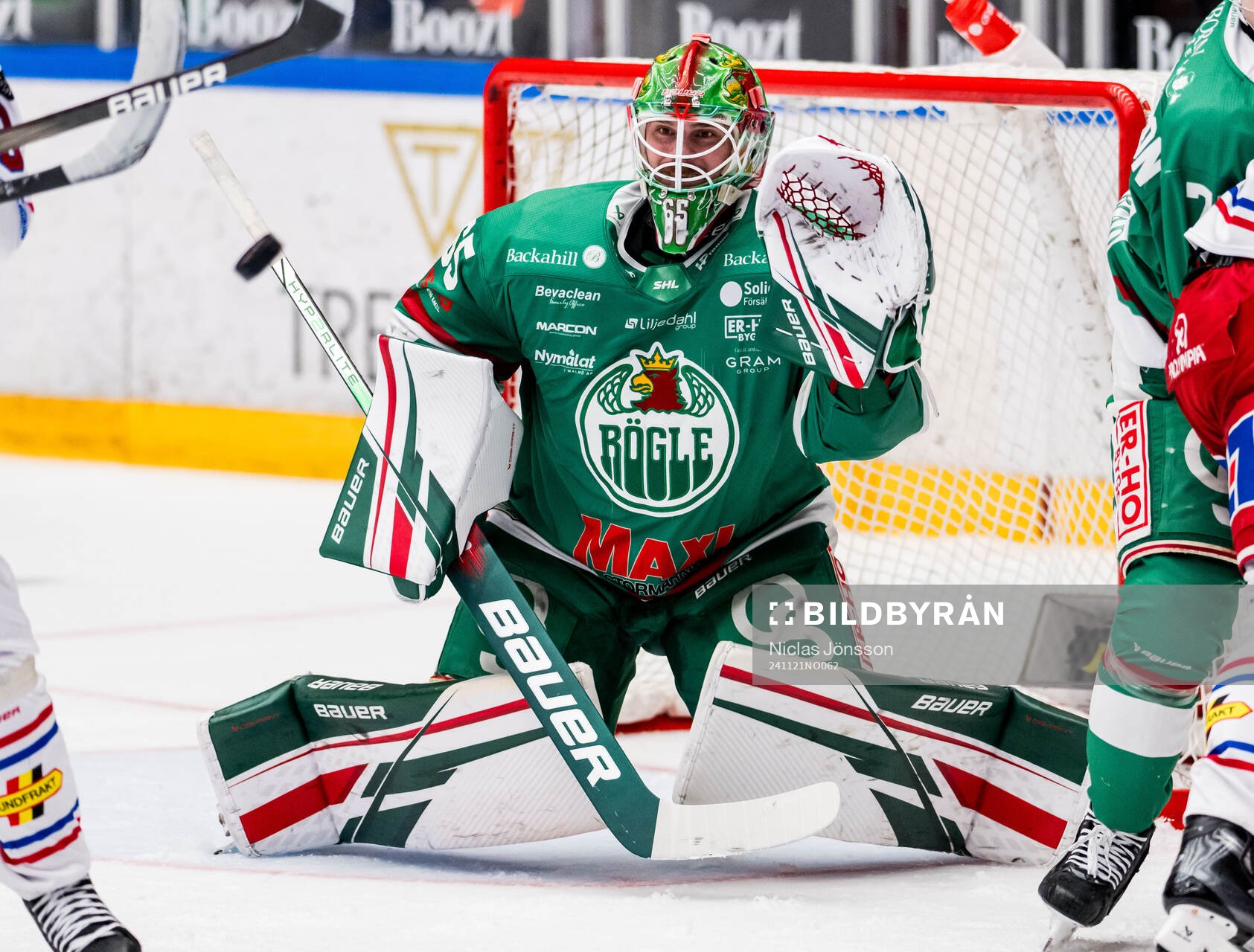 Under ishockeymatchen i SHL mellan Rögle och Timrå