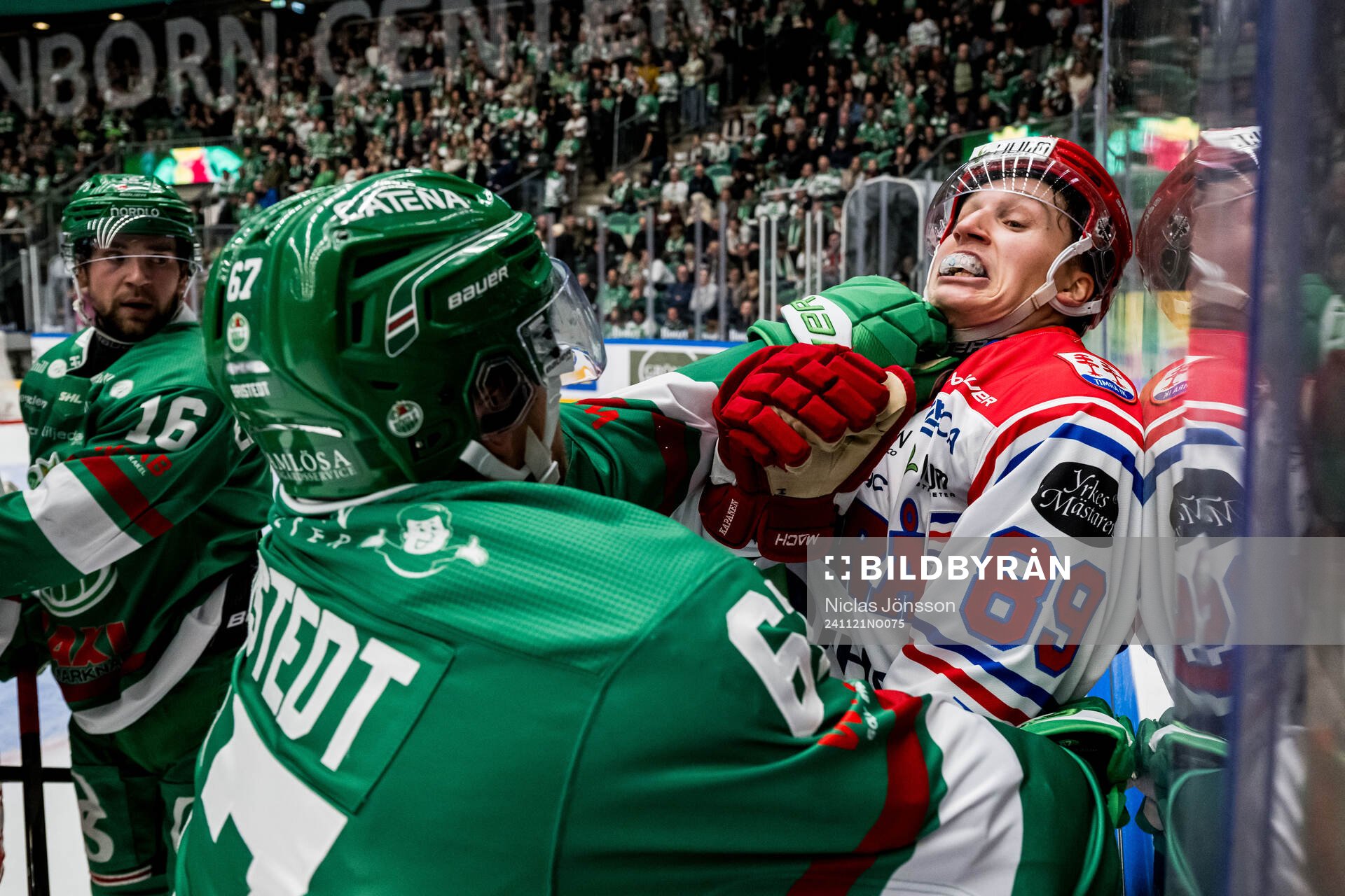 Rögles Leon Bristedt och Timrås Oliver Kapanen