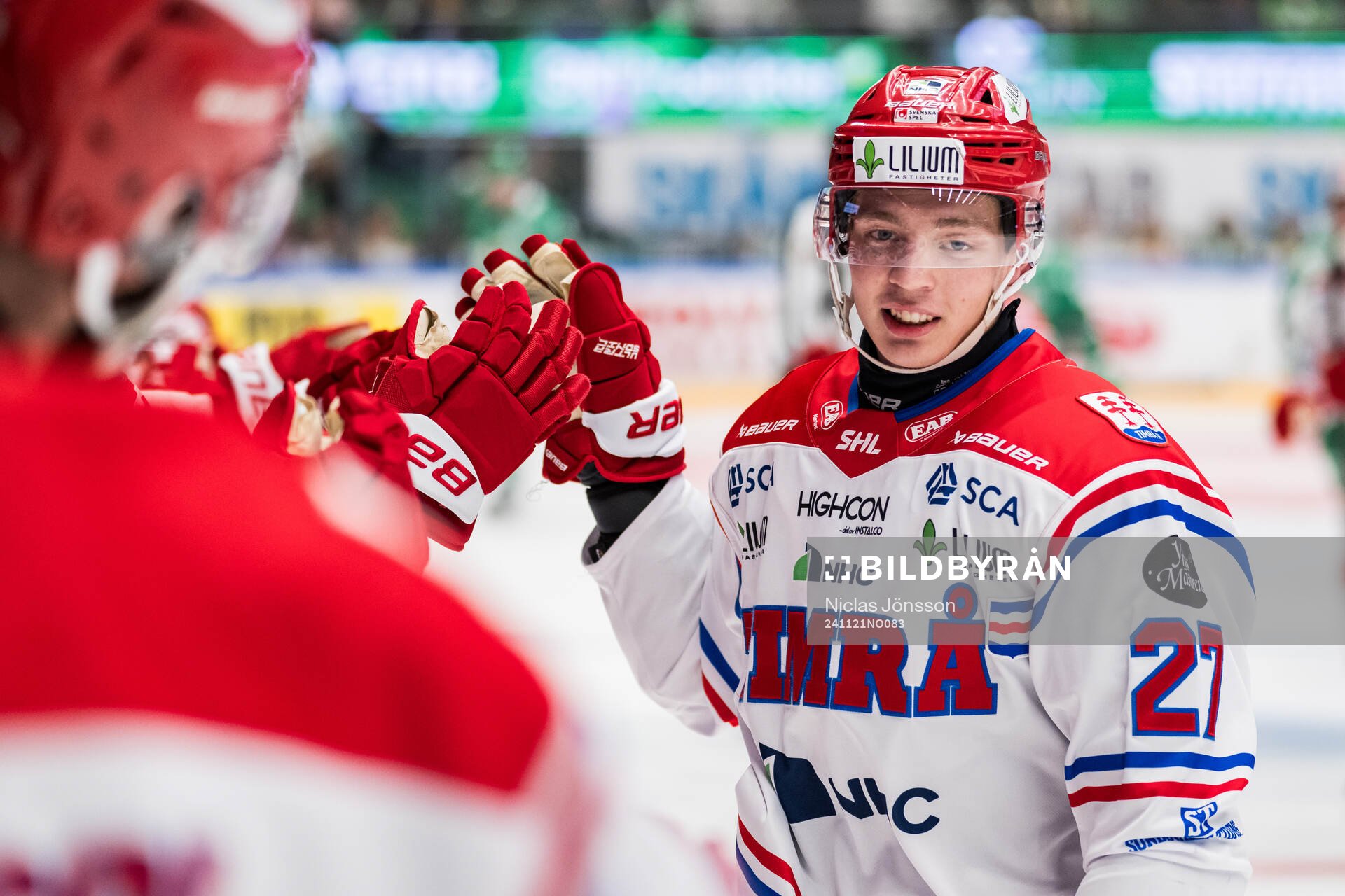 Timrås Oliver Johansson jublar