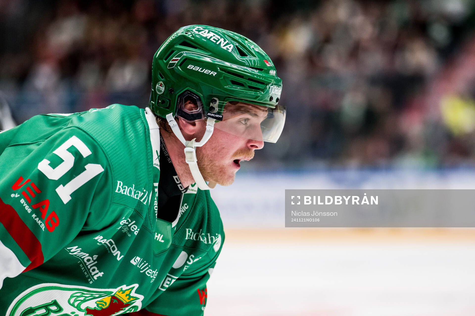Under ishockeymatchen i SHL mellan Rögle och Timrå