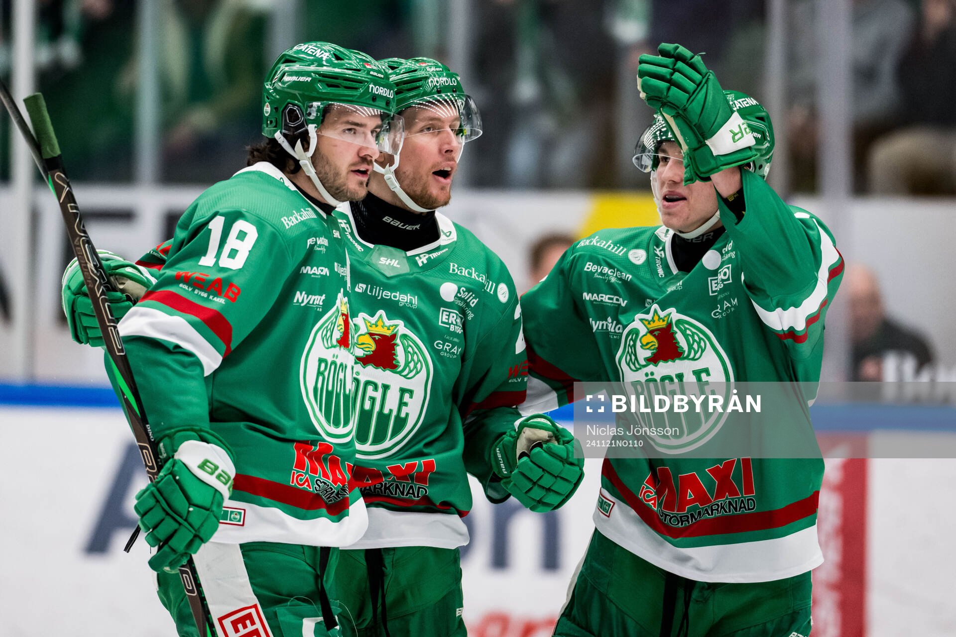 Rögles Dennis Everberg och Mattias Göransson jublar
