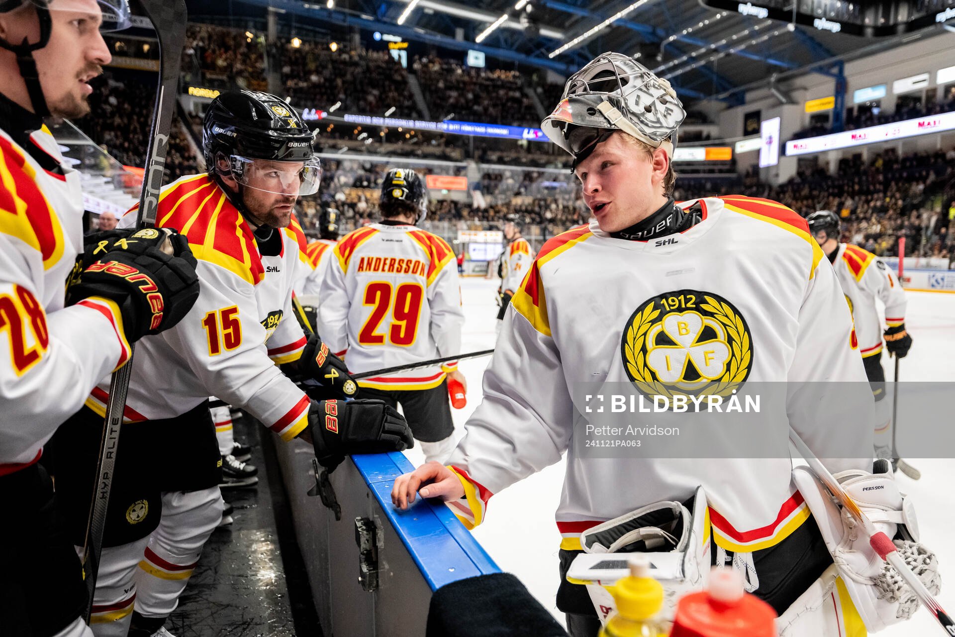 Brynäs Johannes Kinnvall, Simon Bertilsson och målvakt