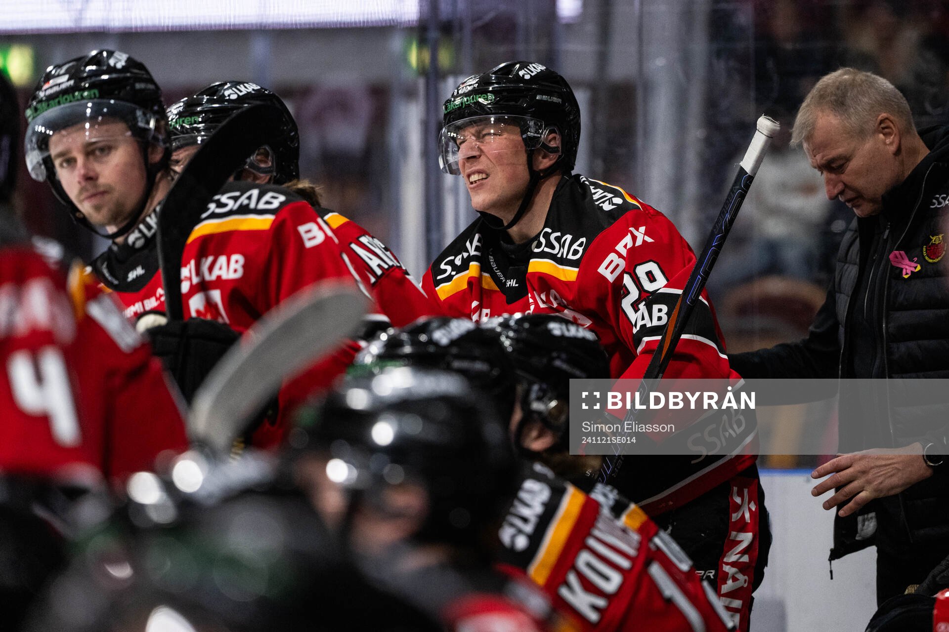 Luleås Erik Gustafsson har ont