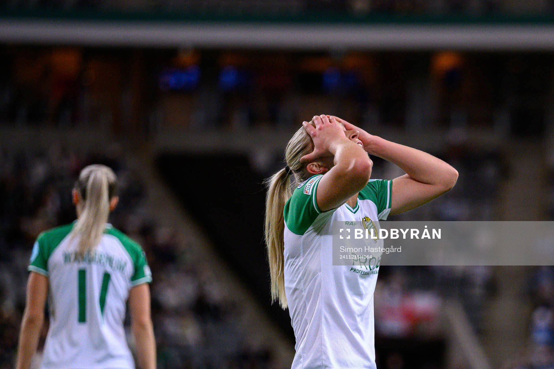 Anna Jøsendal of Hammarby looks dejected