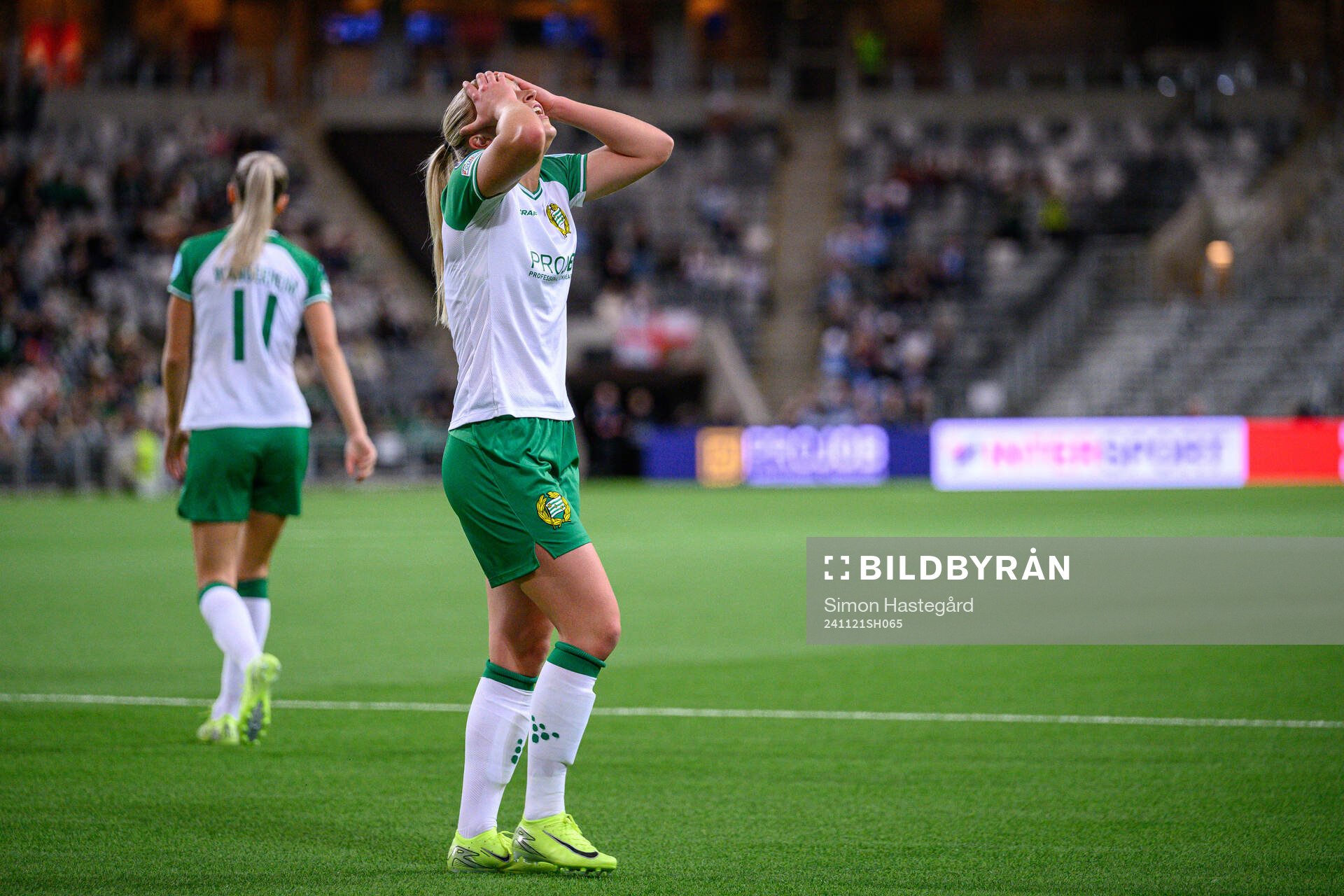 Anna Jøsendal of Hammarby looks dejected