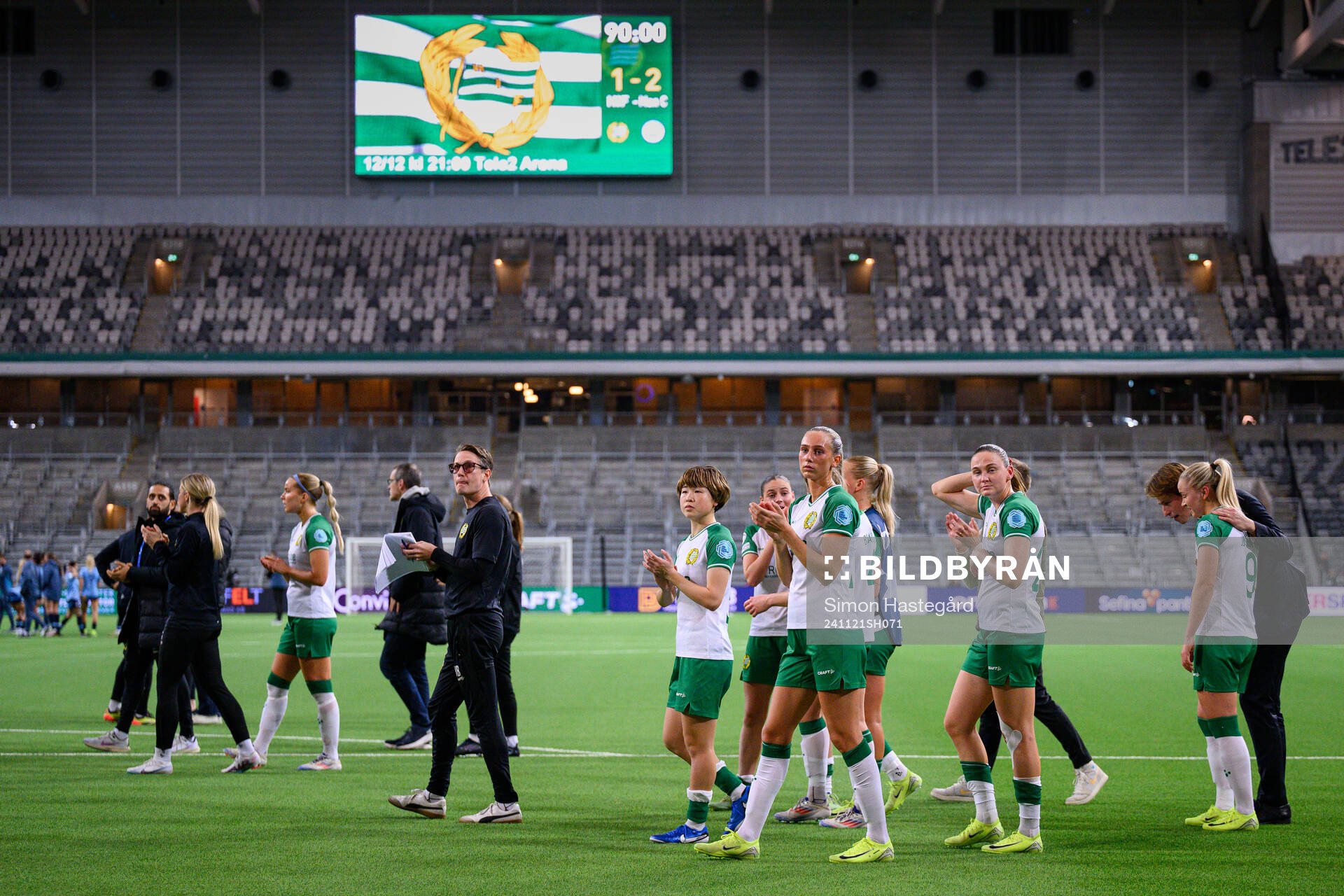 Ellen Wangerheim of Hammarby  looks dejected