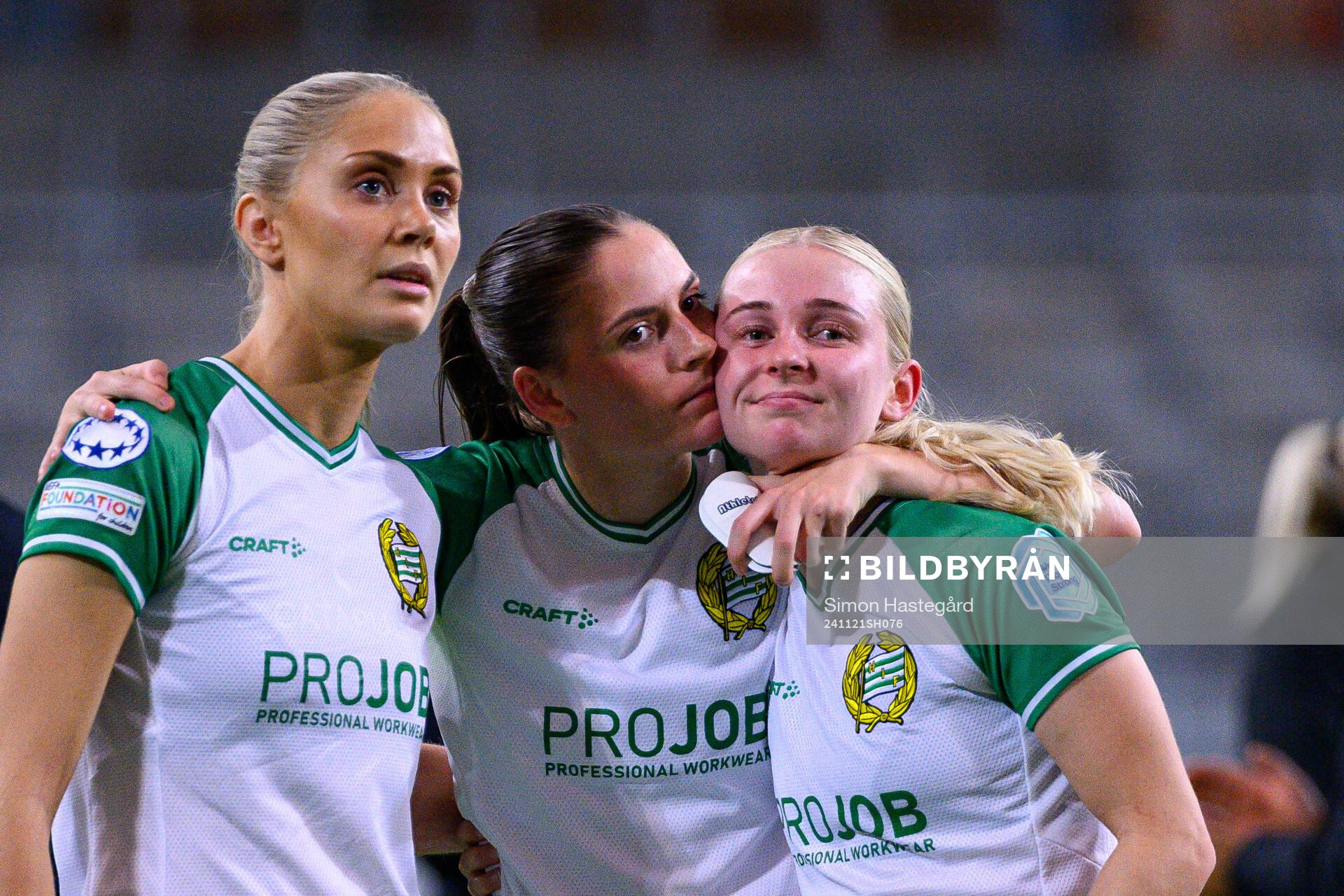 Alice Carlsson, Smilla Vallotto and Emilie Joramo of