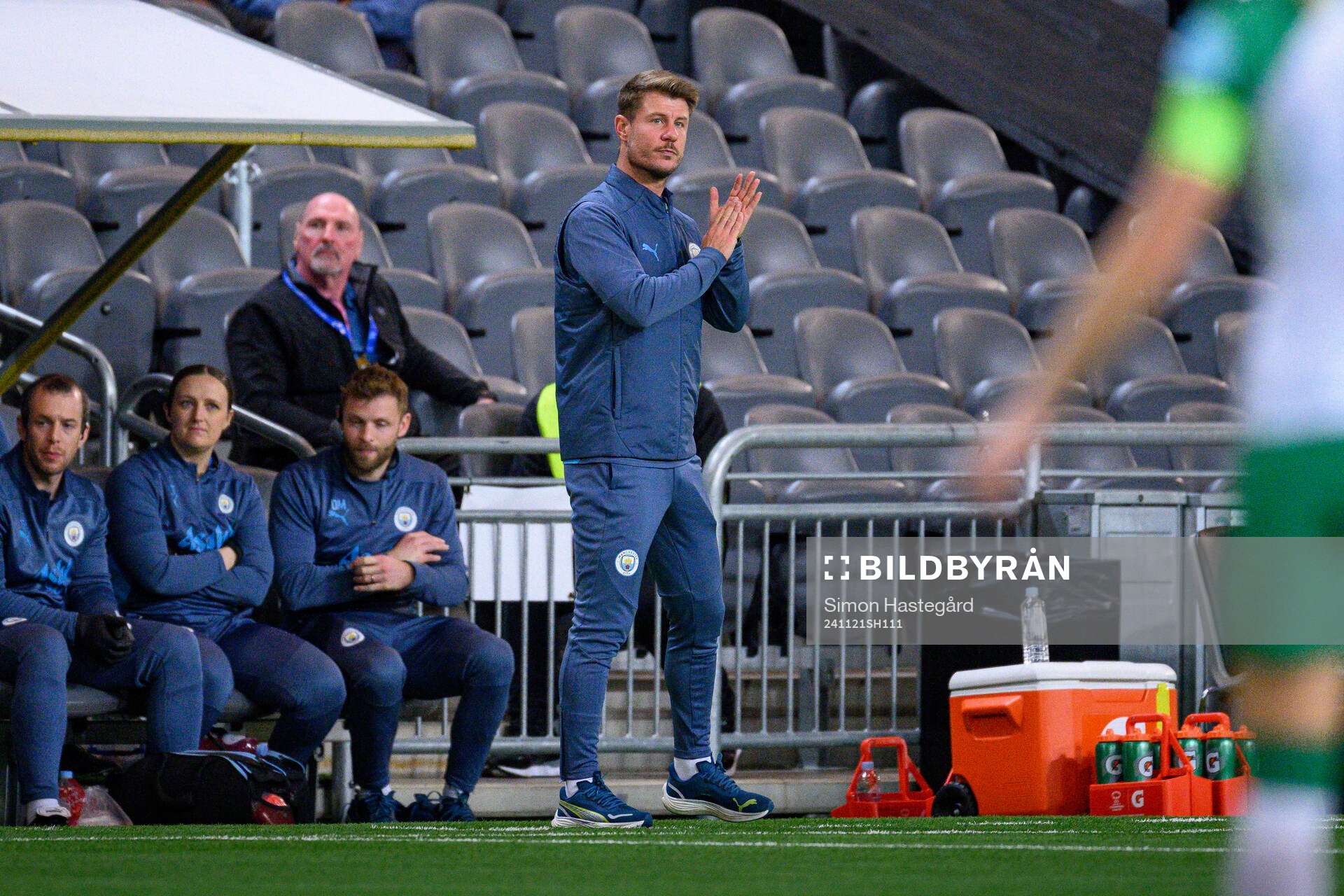 Gareth Taylor, head coach of Manchester City