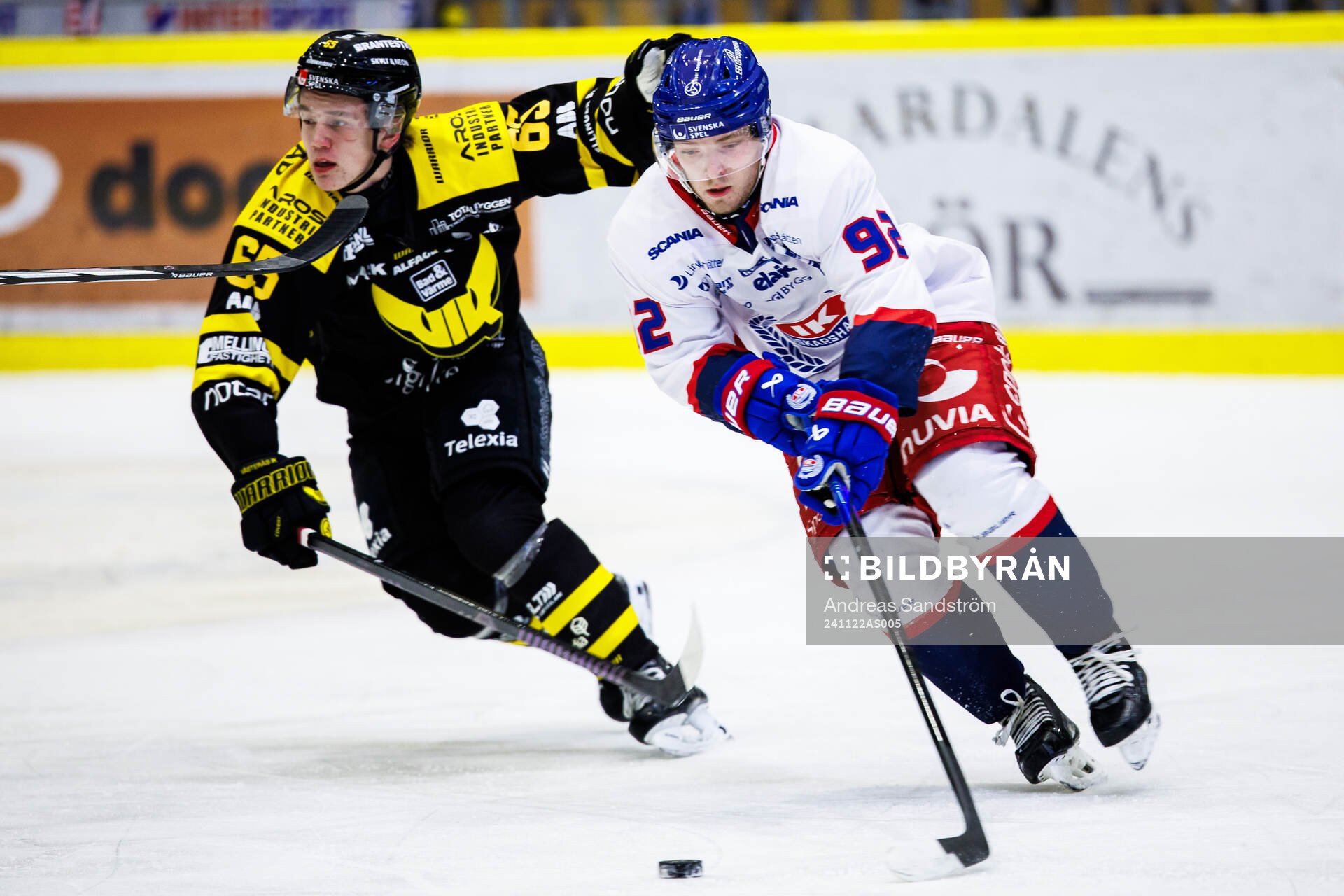 Oskarshamns Zion Nybeck och Västerås Noel Fransén