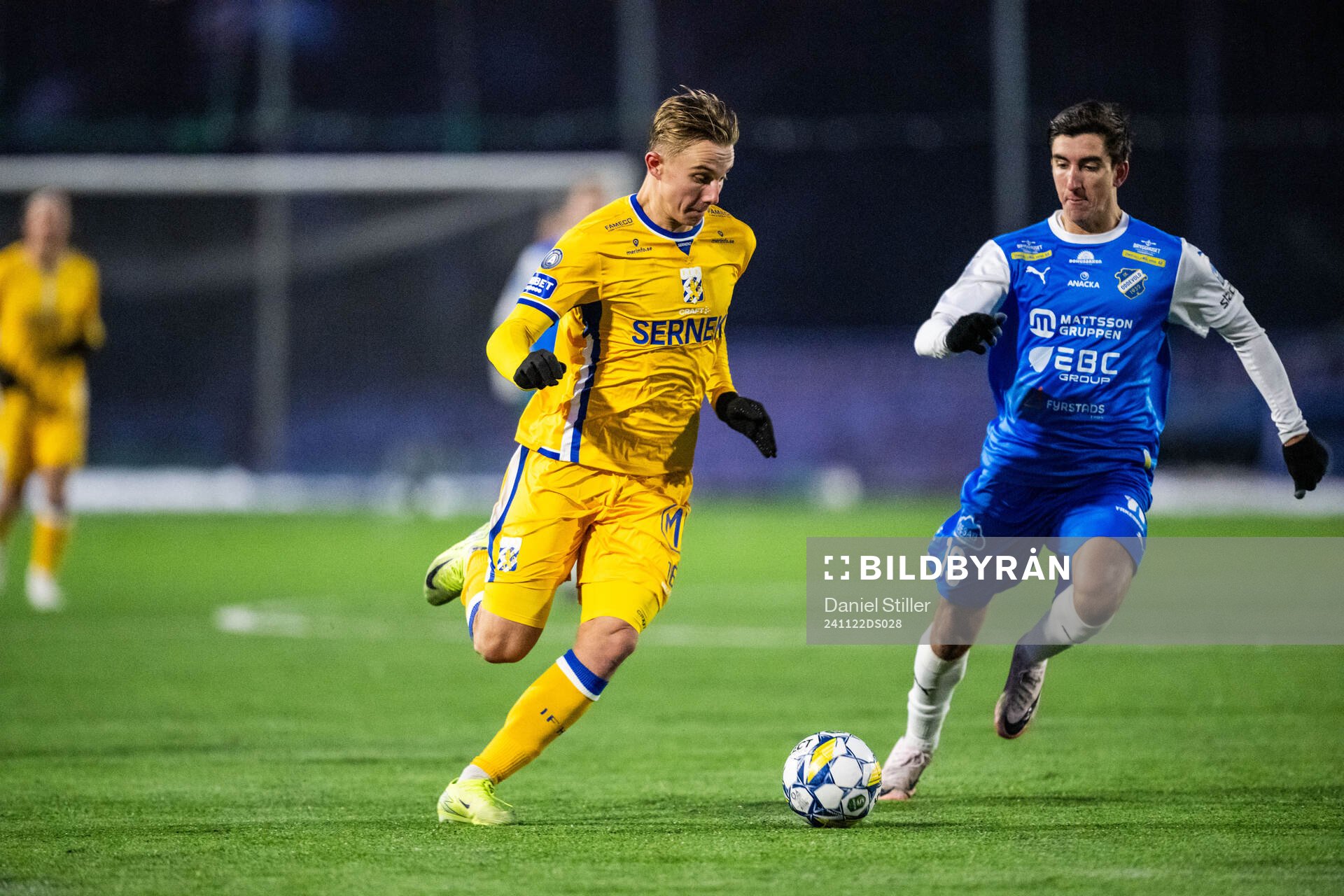 IFK Göteborgs Linus Carlstrand och Oddevolds Endrim Salihi