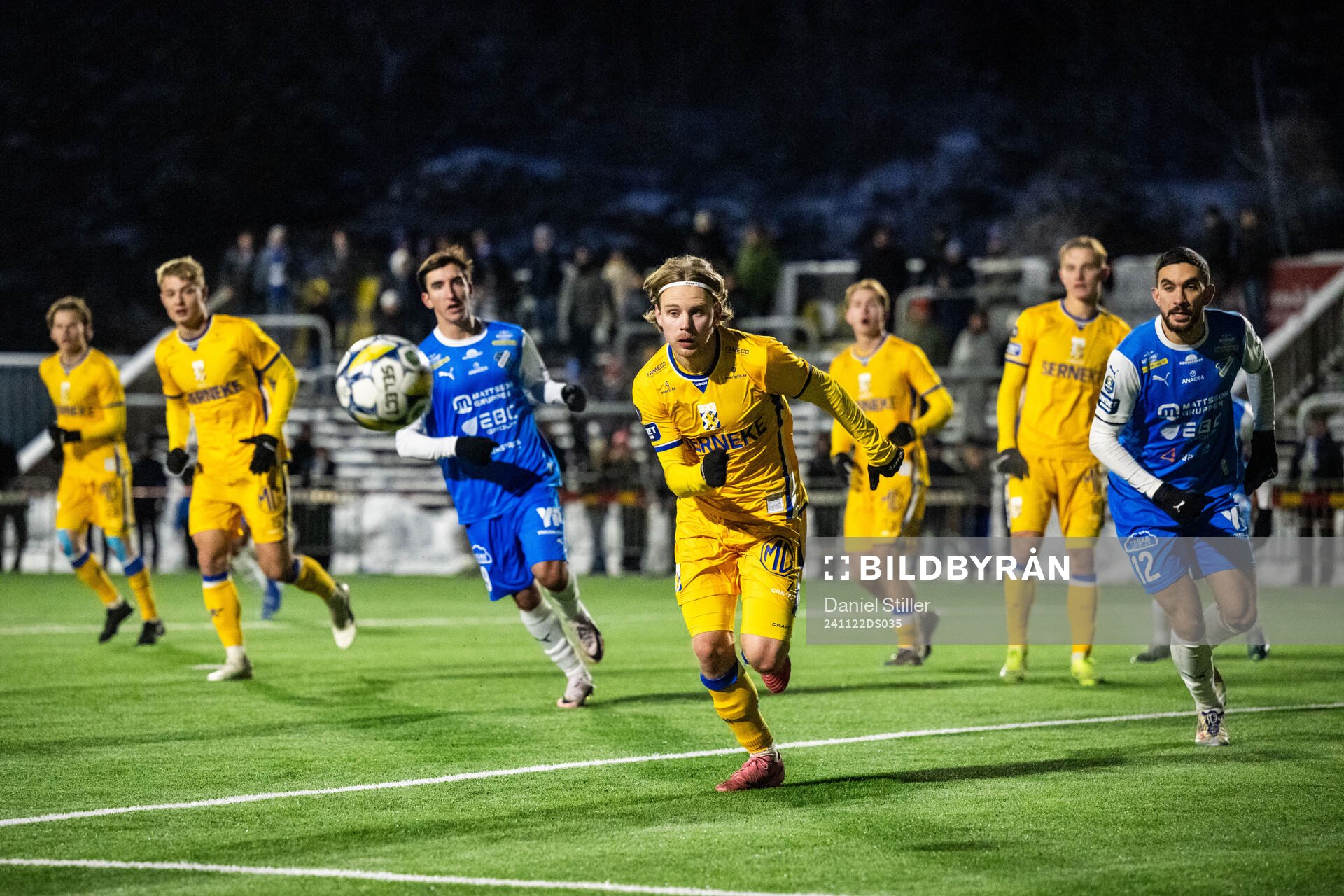 IFK Göteborgs Oscar Pettersson under fotbollsmatchen mellan Oddevold och IFK Göteborg den 22 november 2024 i Uddevalla. 