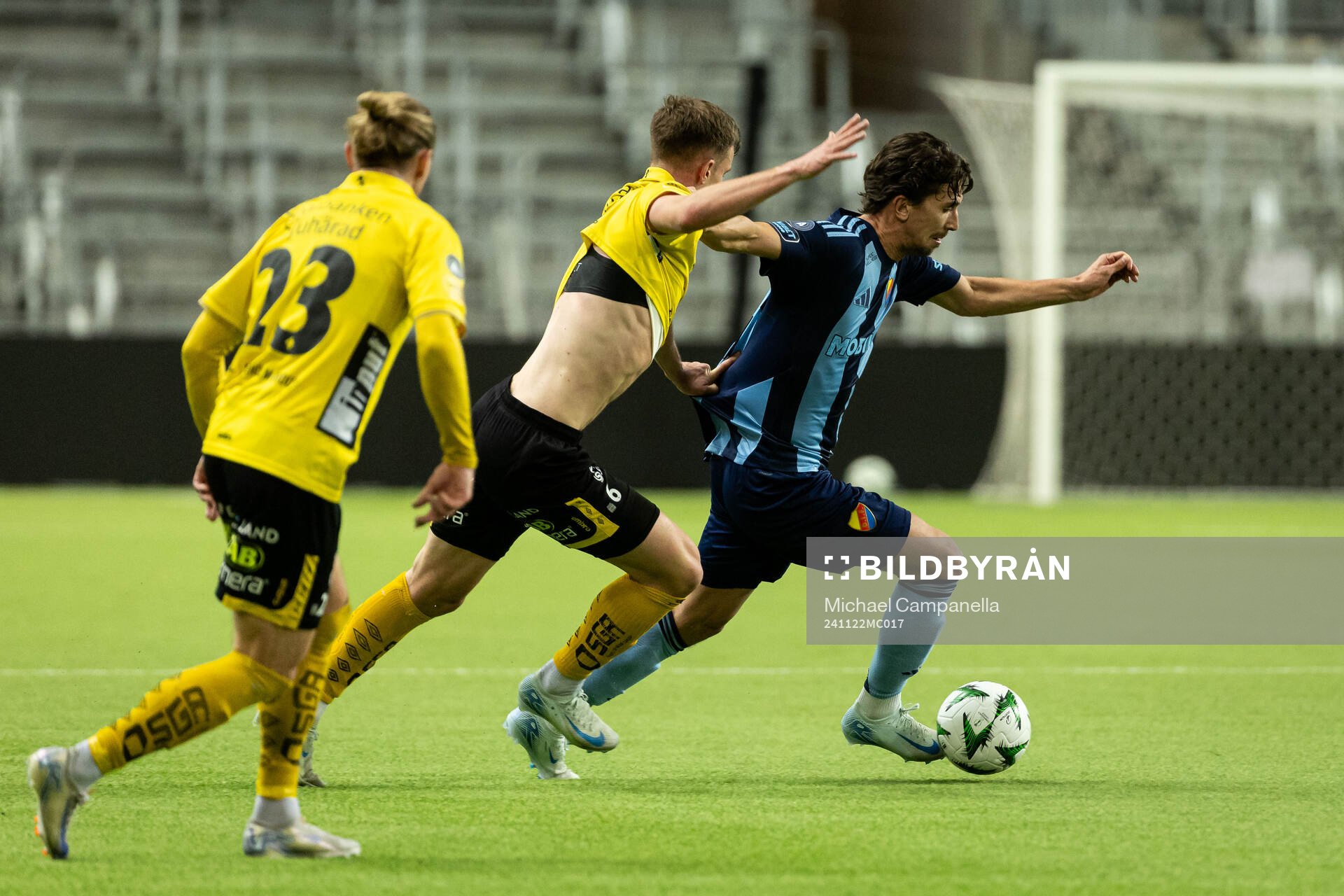 Elfsborgs Andri Fannar Baldursson och Djurgårdens Gustav