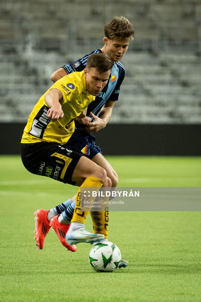 Elfsborgs Andri Fannar Baldursson och Djurgårdens Patric