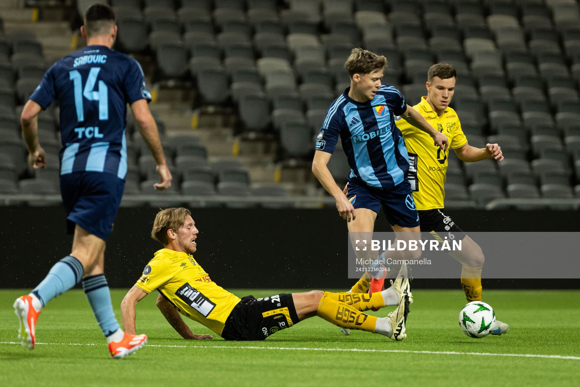 Elfsborgs Leo Östman och Djurgårdens Patric Åslund