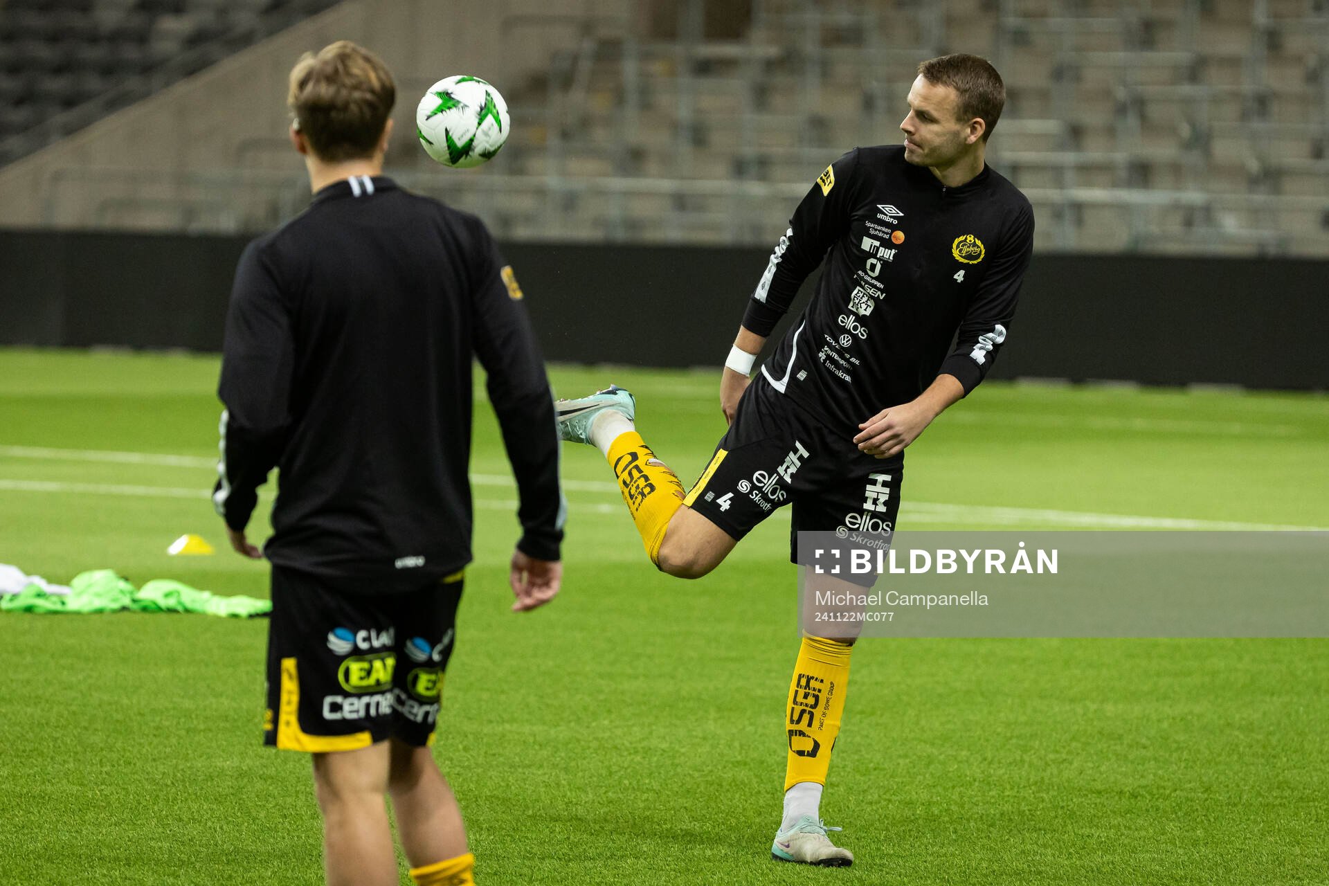 Elfsborgs Gustav Henriksson innan en träningsmatch mellan