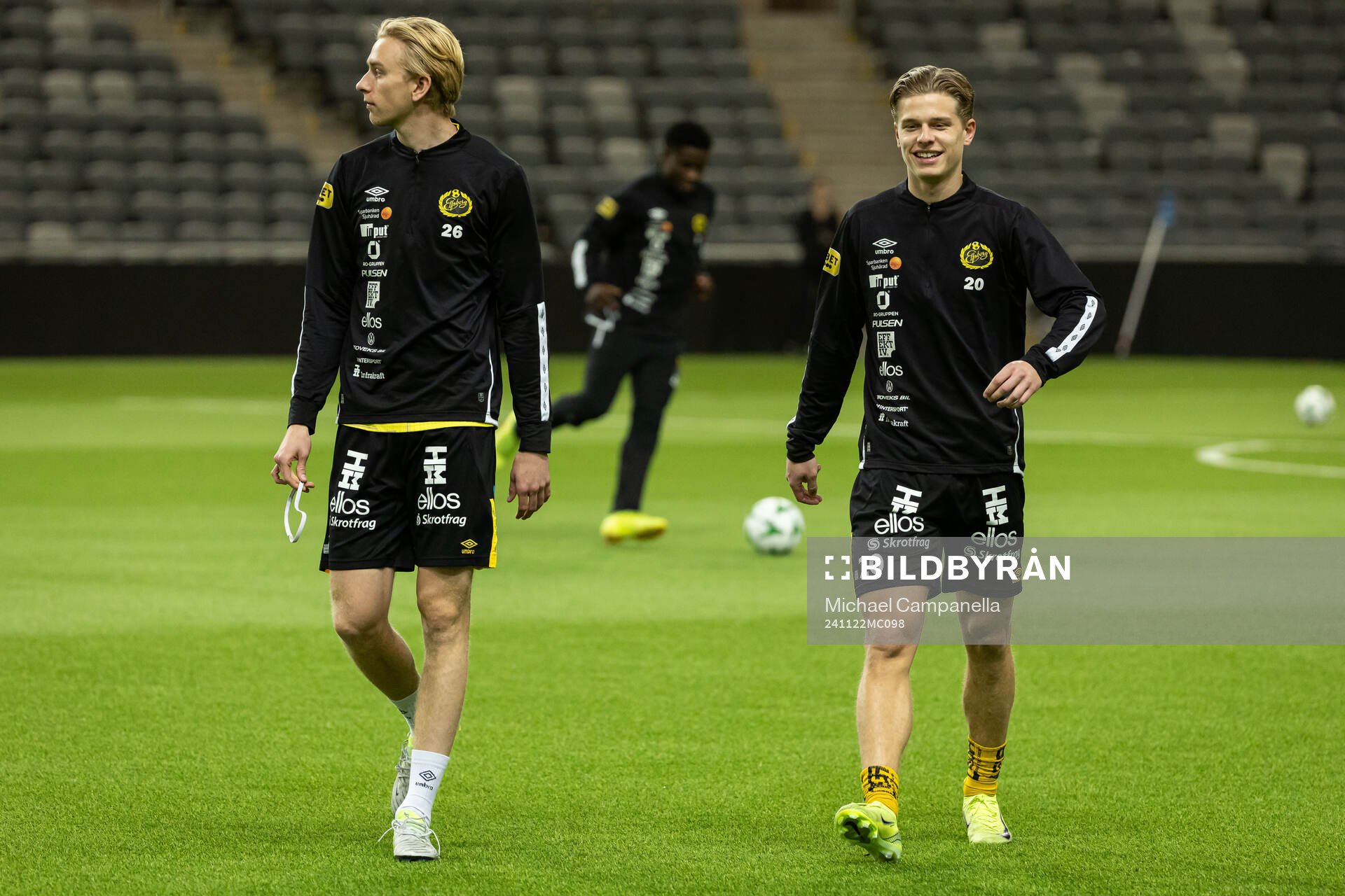 Elfsborgs Ludvig Richtnér och Gottfrid Rapp innan en
