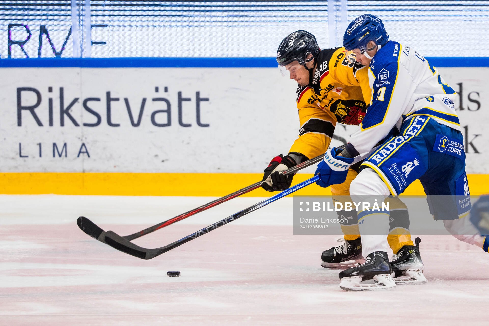 Luleås Markus Nurmi och Leksands Joonas Lyytinen