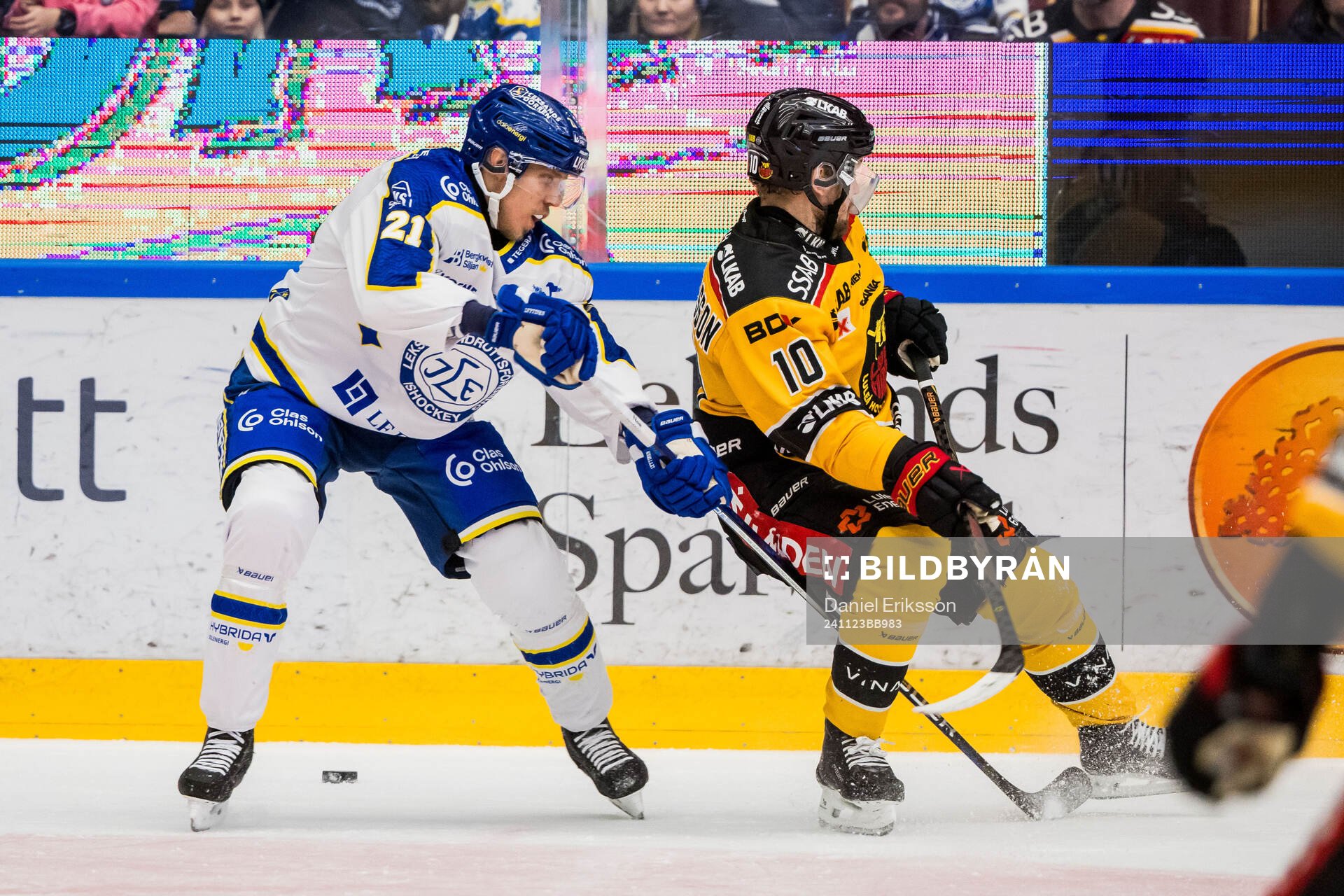 Leksands Joonas Lyytinen och Luleås Einar Emanuelsson