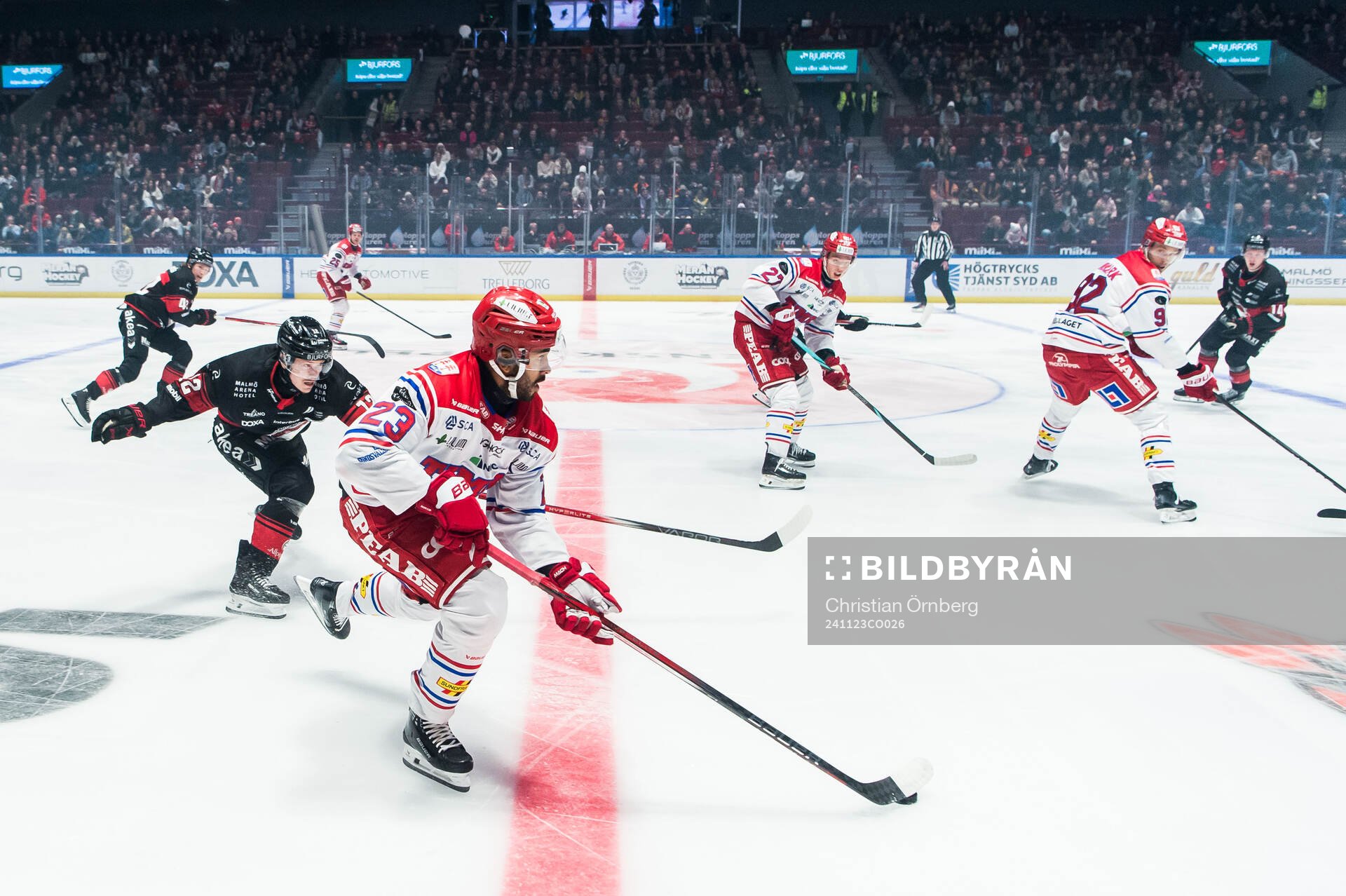 Timrås Jeremy Boyce-Rotevall och Malmö Redhawks Linus