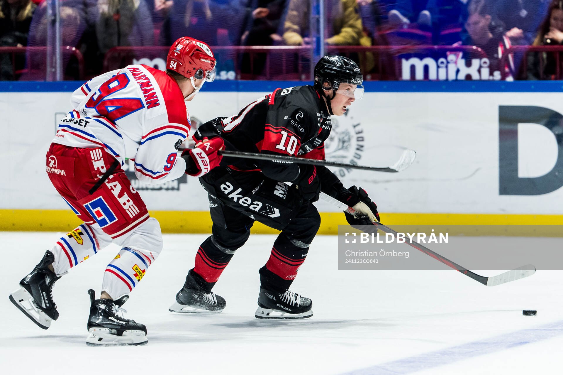 Malmö Redhawks William von Barnekow och Timrås Sebastian