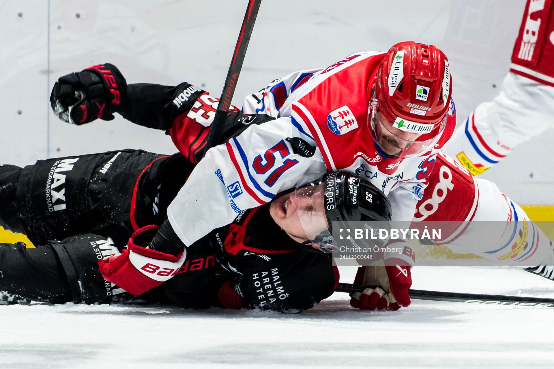 Malmö Redhawks Lassi Thomson och Timrås Anton Lander