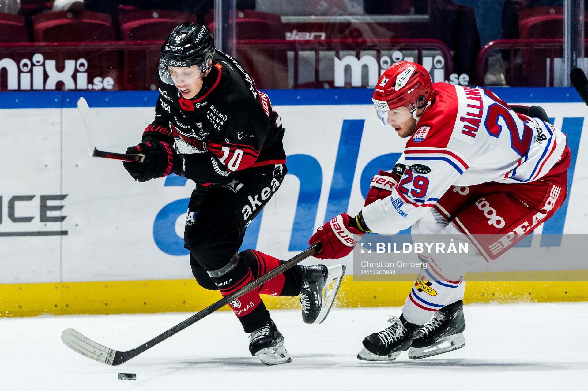 Malmö Redhawks William von Barnekow och Timrås Filip