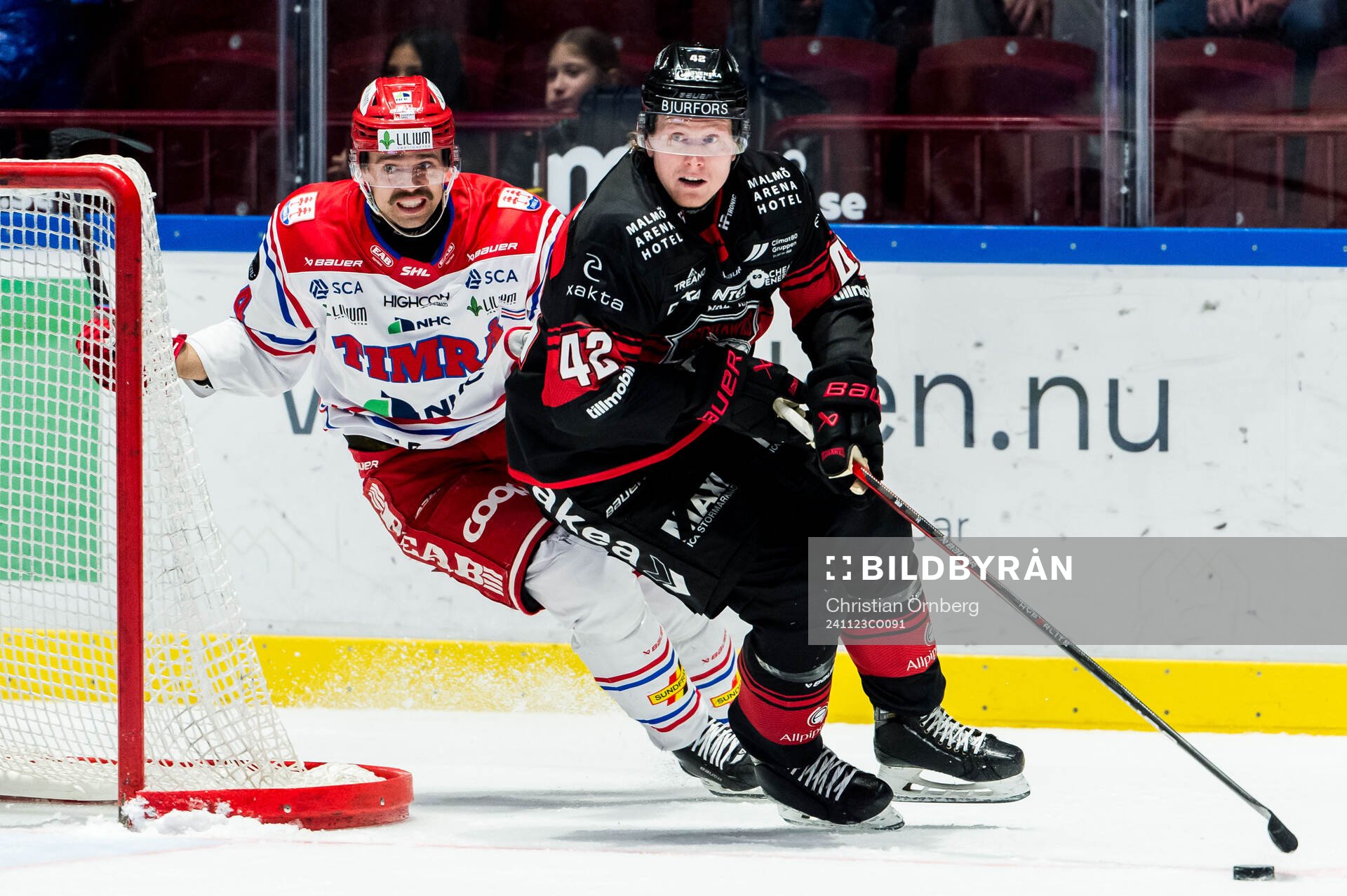 Malmö Redhawks Robin Salo och Timrås Emil Pettersson
