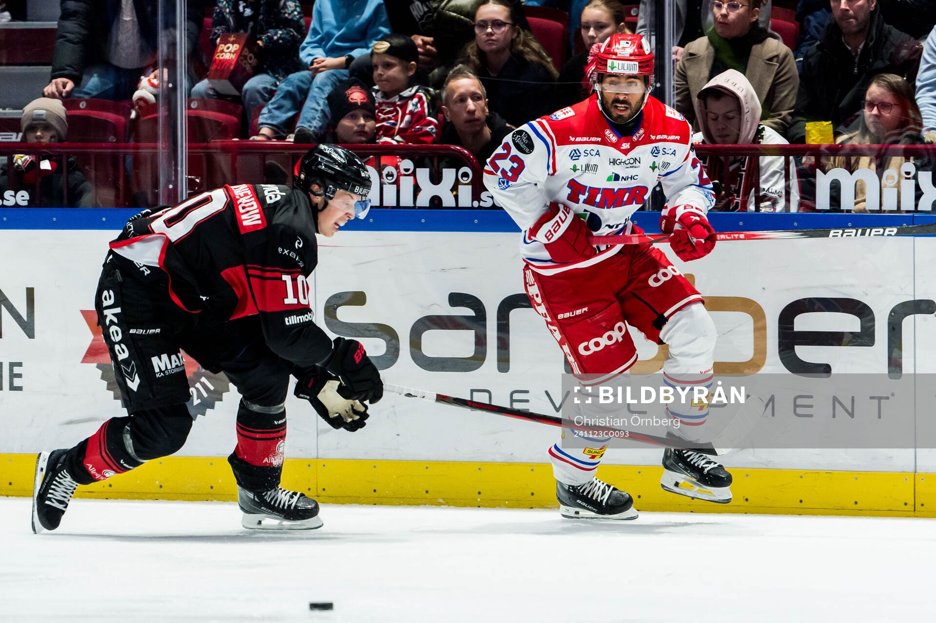 Timrås Jeremy Boyce-Rotevall och Malmö Redhawks William