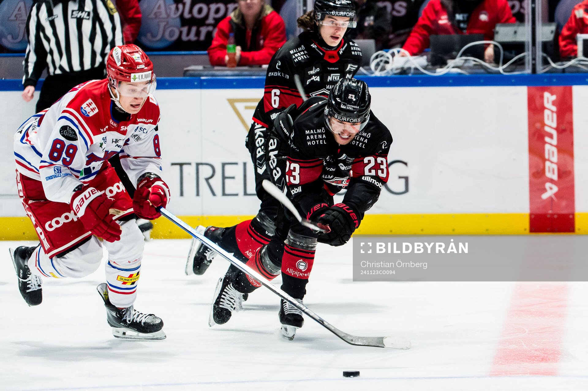 Timrås Oliver Kapanen och Malmö Redhawks Christoffer