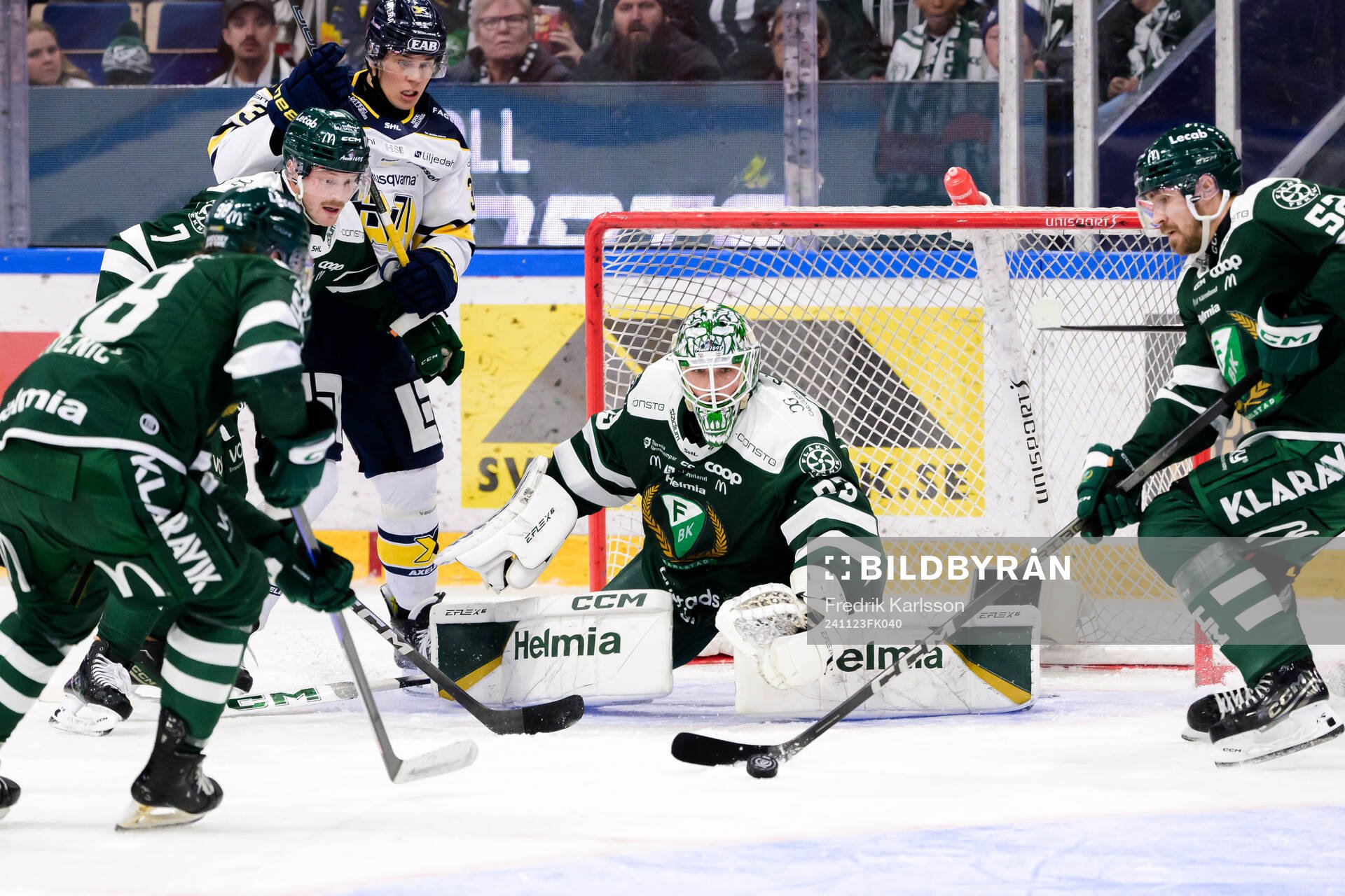 Färjestads målvakt Maxime Lagacé