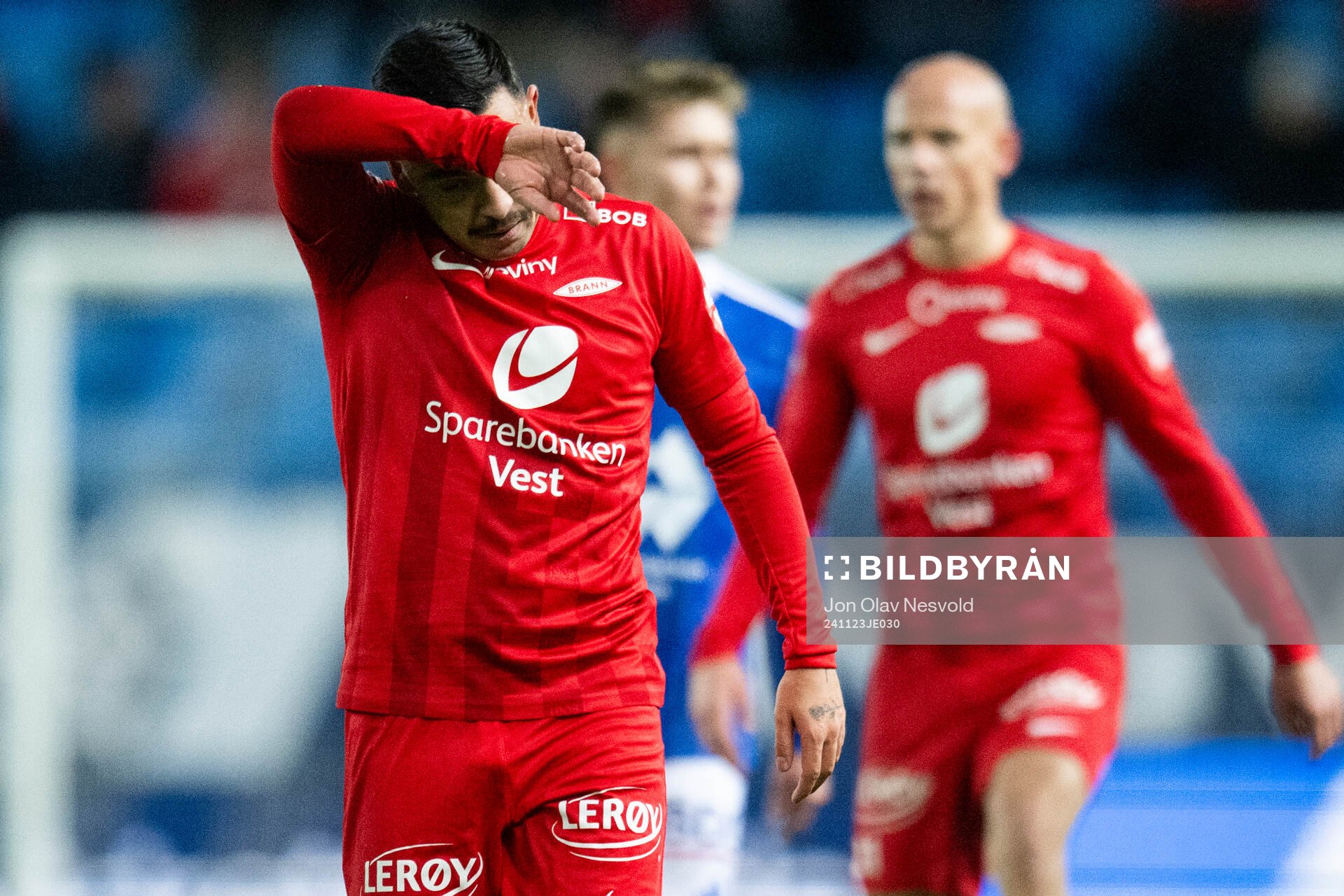 Niklas Castro of Brann looks dejected