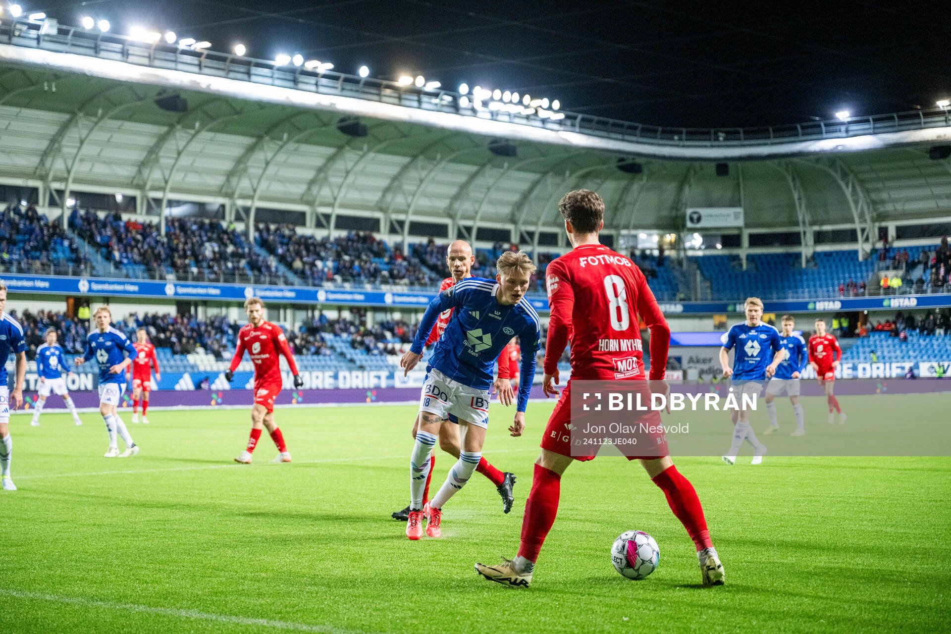 Halldor Stenevik of Molde and Felix Horn Myhre  of Brann