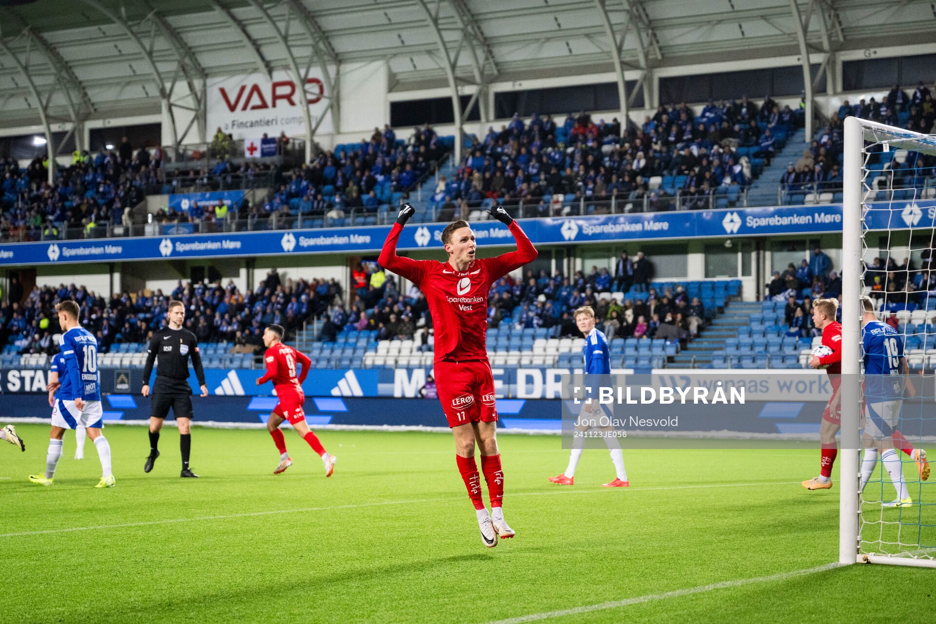 Joachim Soltvedt of Brann celebrates