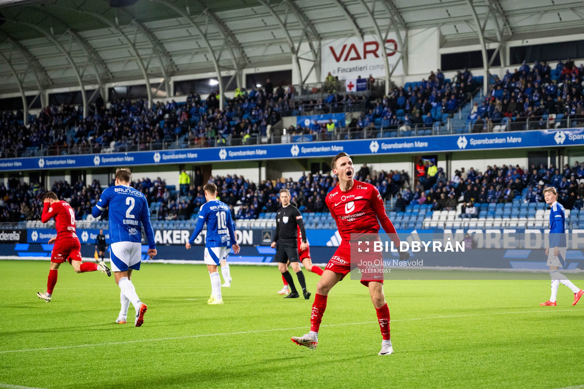 Joachim Soltvedt of Brann celebrates