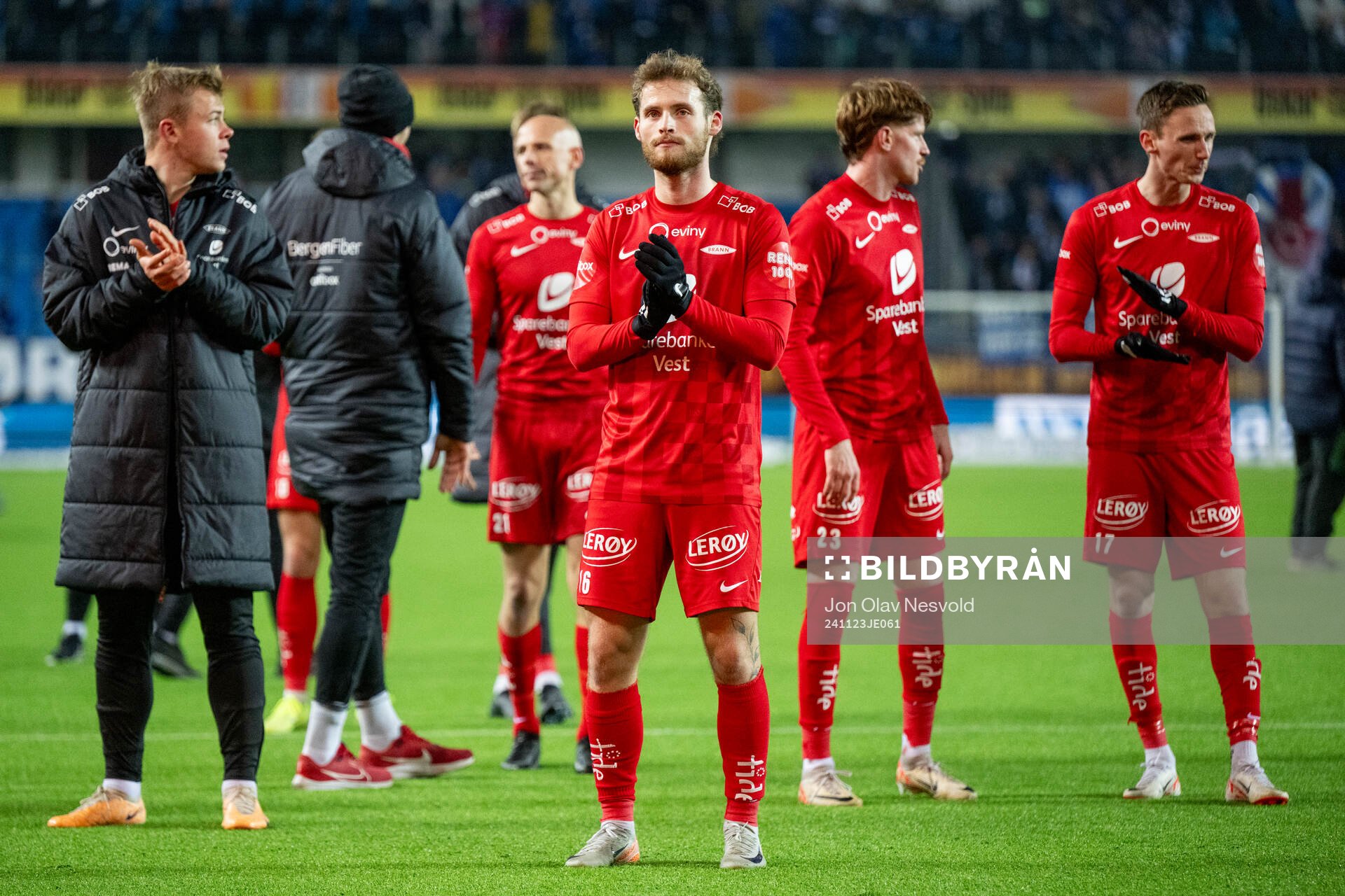 Ole Didrik Blomberg of Brann looks dejected