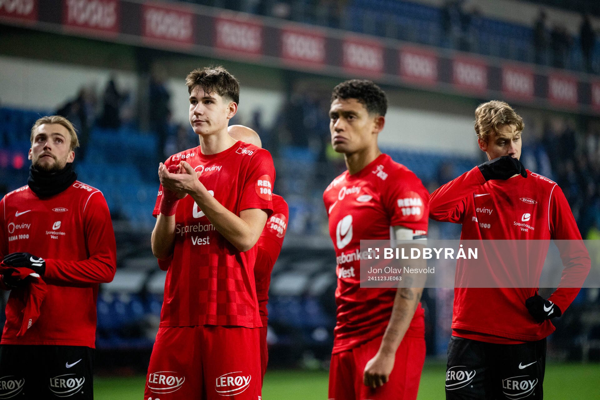 Eivind Helland of Brann looks dejected